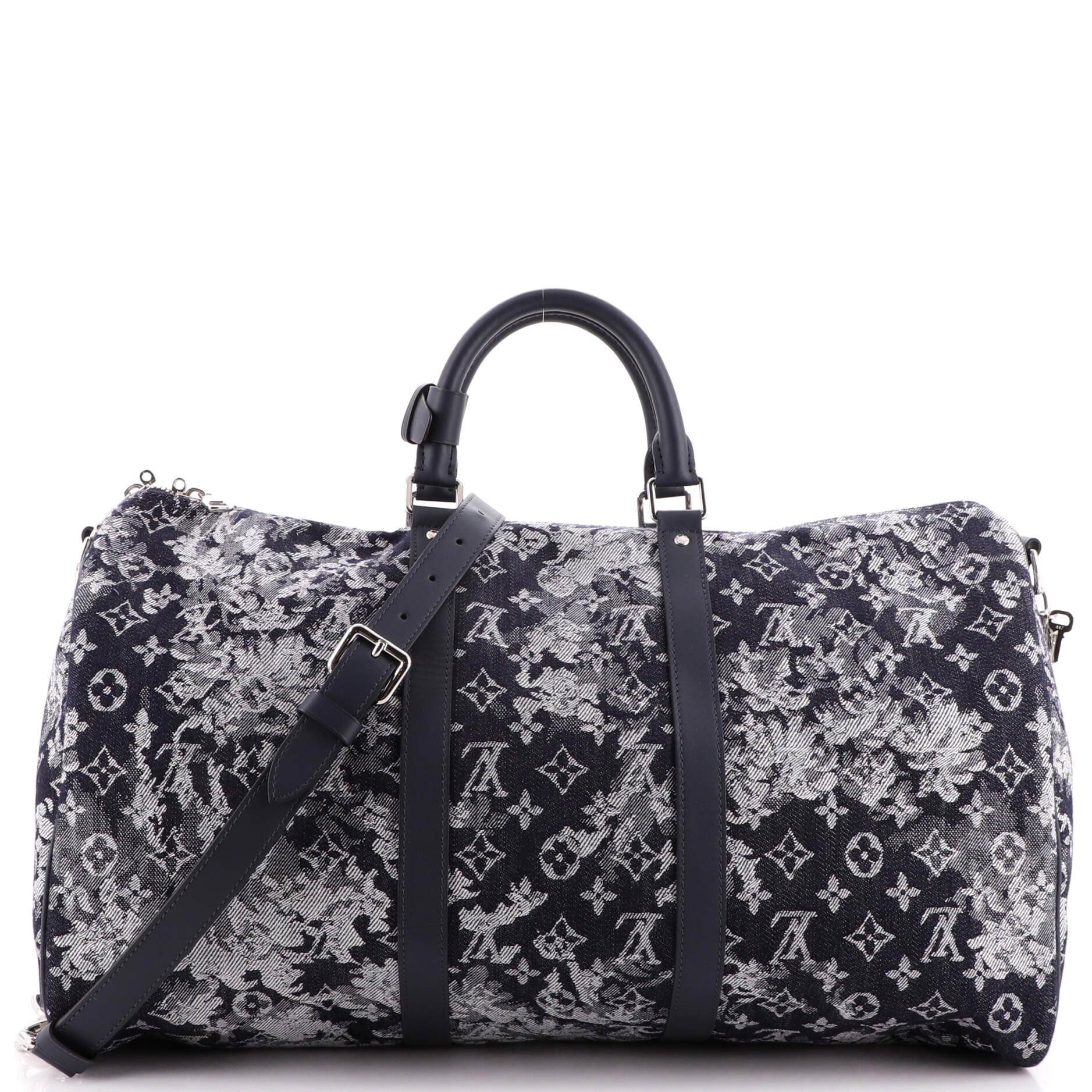 Louis Vuitton Keepall Bandouliere Bag Monogram Tapestry Canvas 50