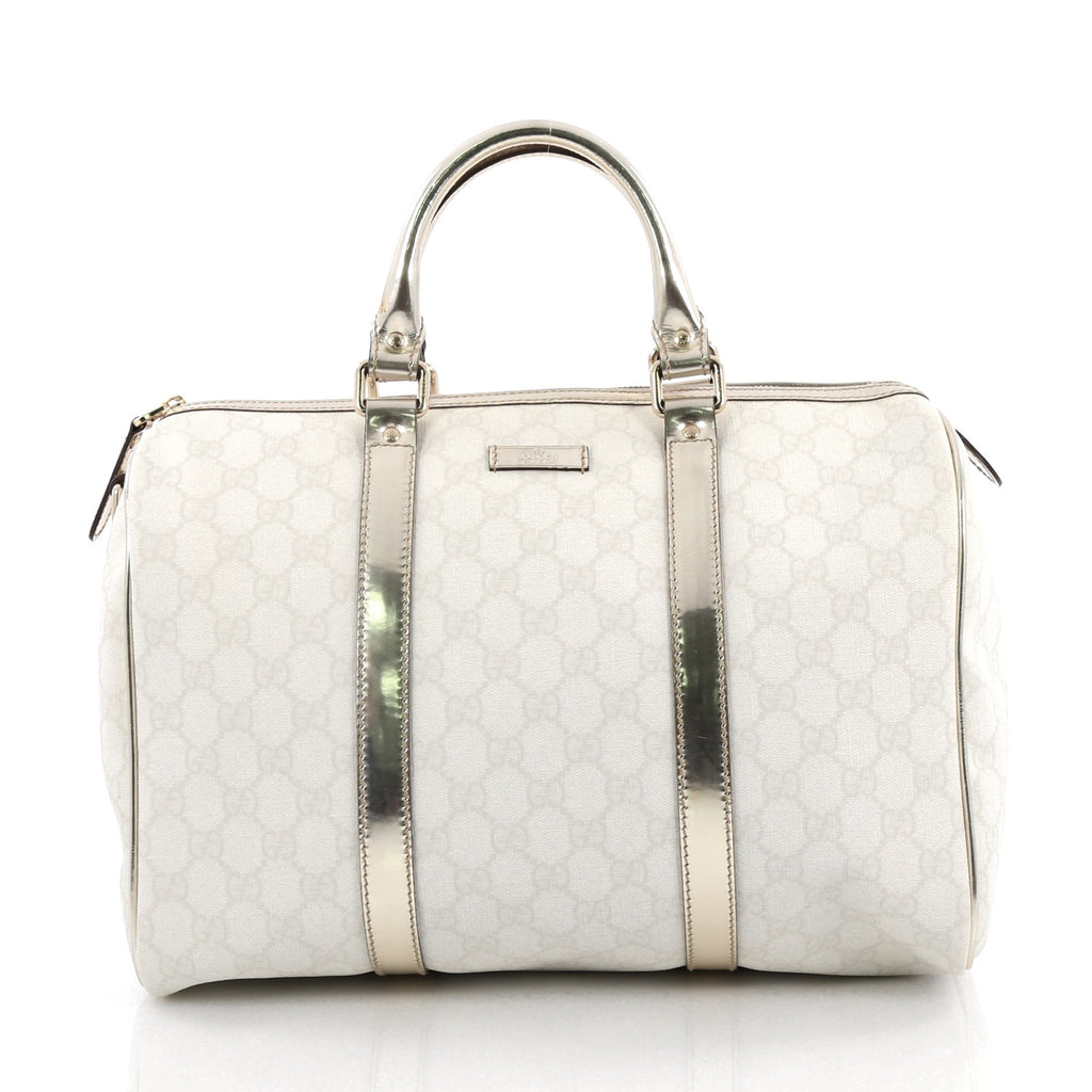 Buy Gucci Joy Boston Bag GG Coated Canvas Medium White 2038002 – Rebag
