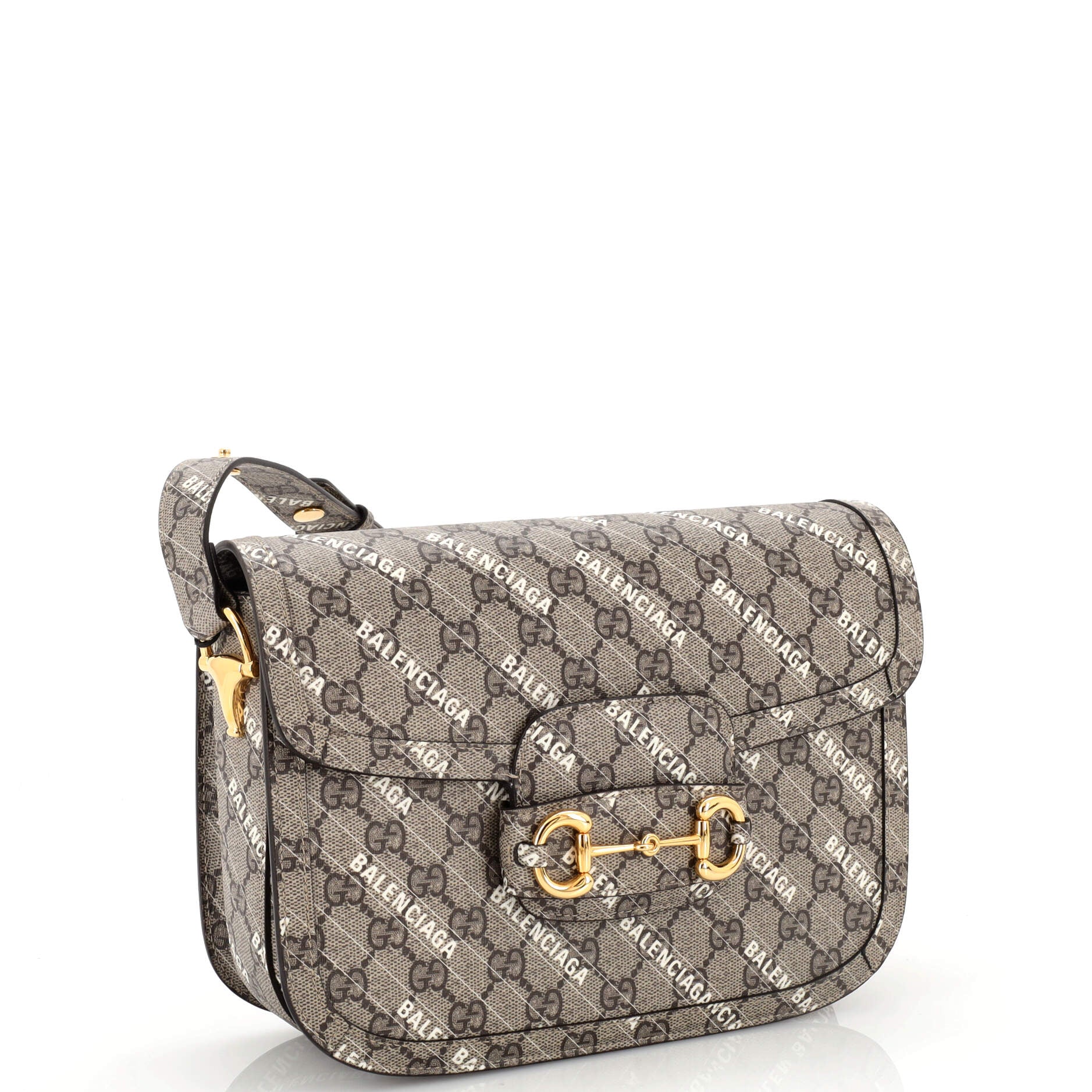 Gucci Horsebit 1955 Zip Around Wallet, Beige, GG Canvas