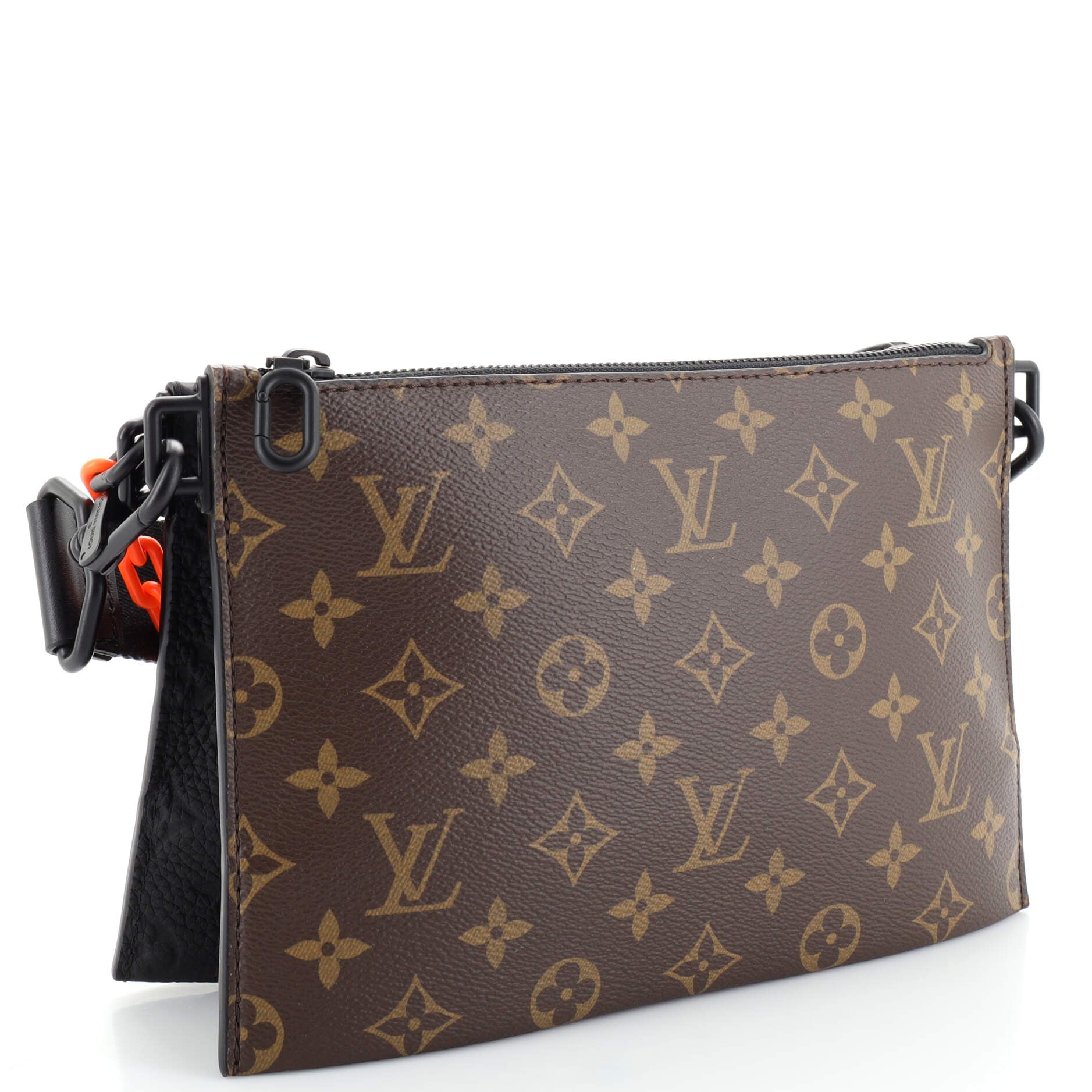 Louis Vuitton Coffee Cup Convertible Pouch Everyday Signature Vintage Monogram Canvas Brown