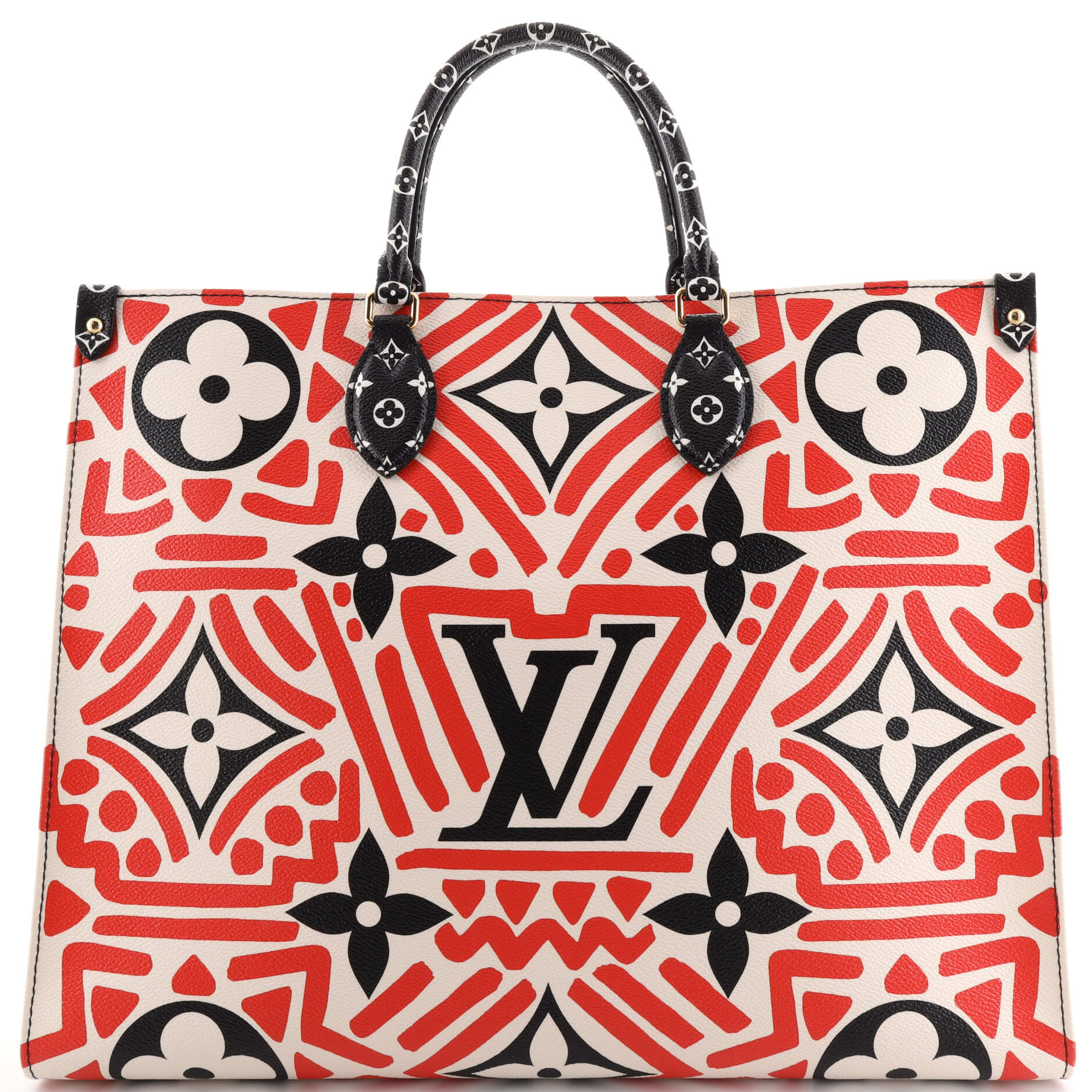 Louis Vuitton Onthego Monogram Giant Red/Pink in Coated Canvas