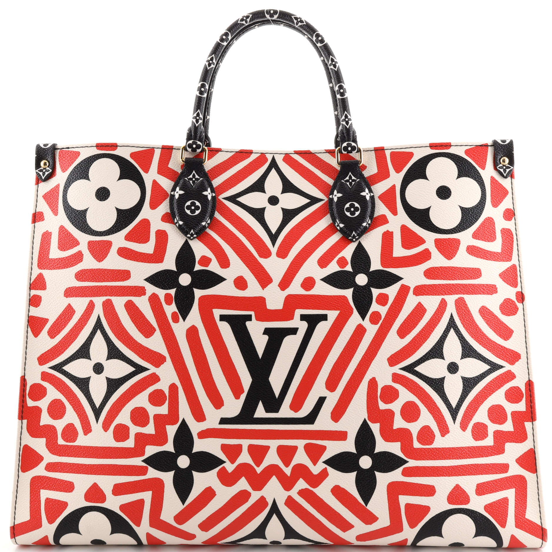 Louis Vuitton Onthego Monogram Giant Red/Pink in Coated Canvas