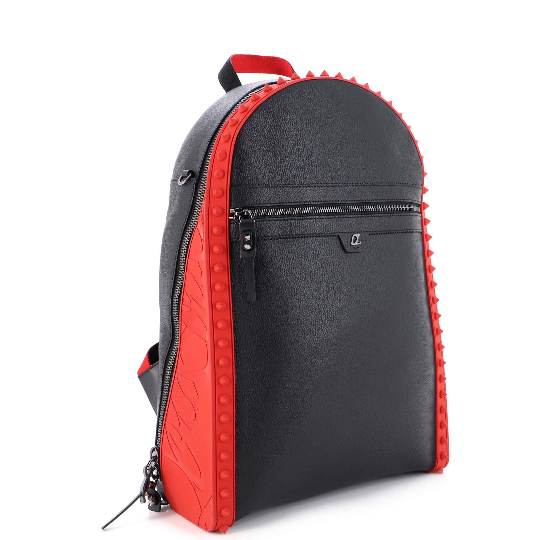 Christian Louboutin Loubifunk Spike Panel Calfskin Backpack