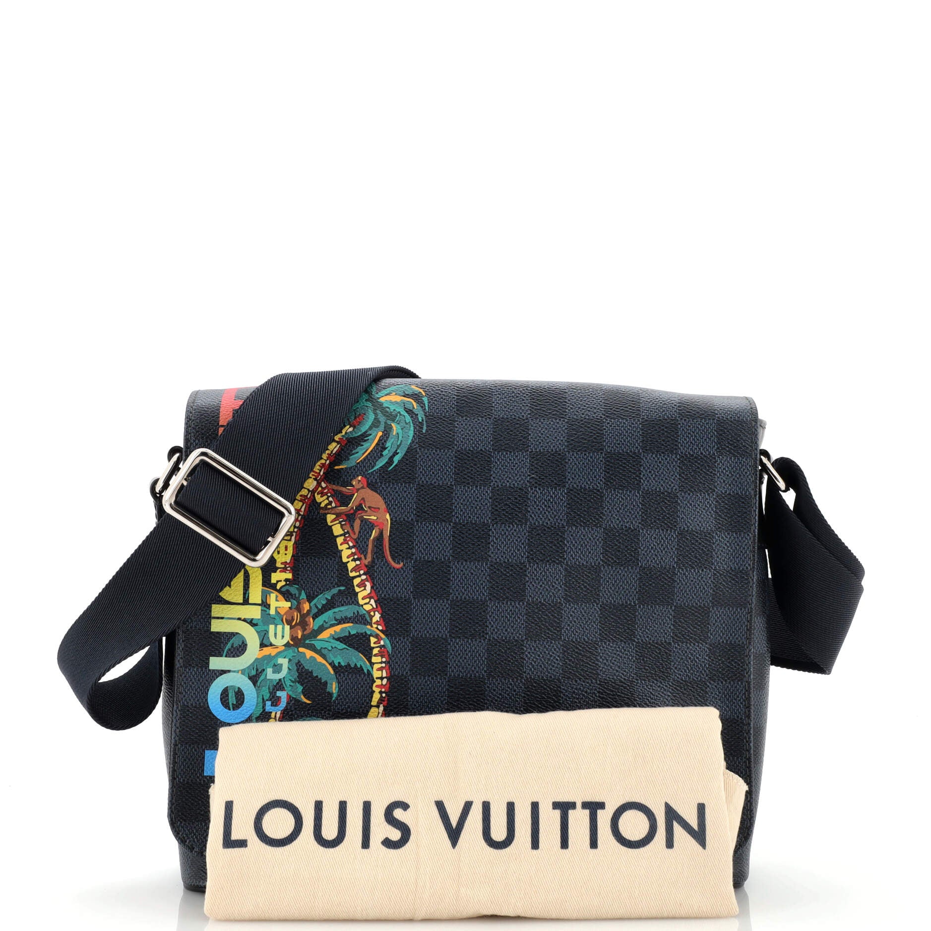 Louis Vuitton e Sling Bag Limited Edition Damier Graphite 3D