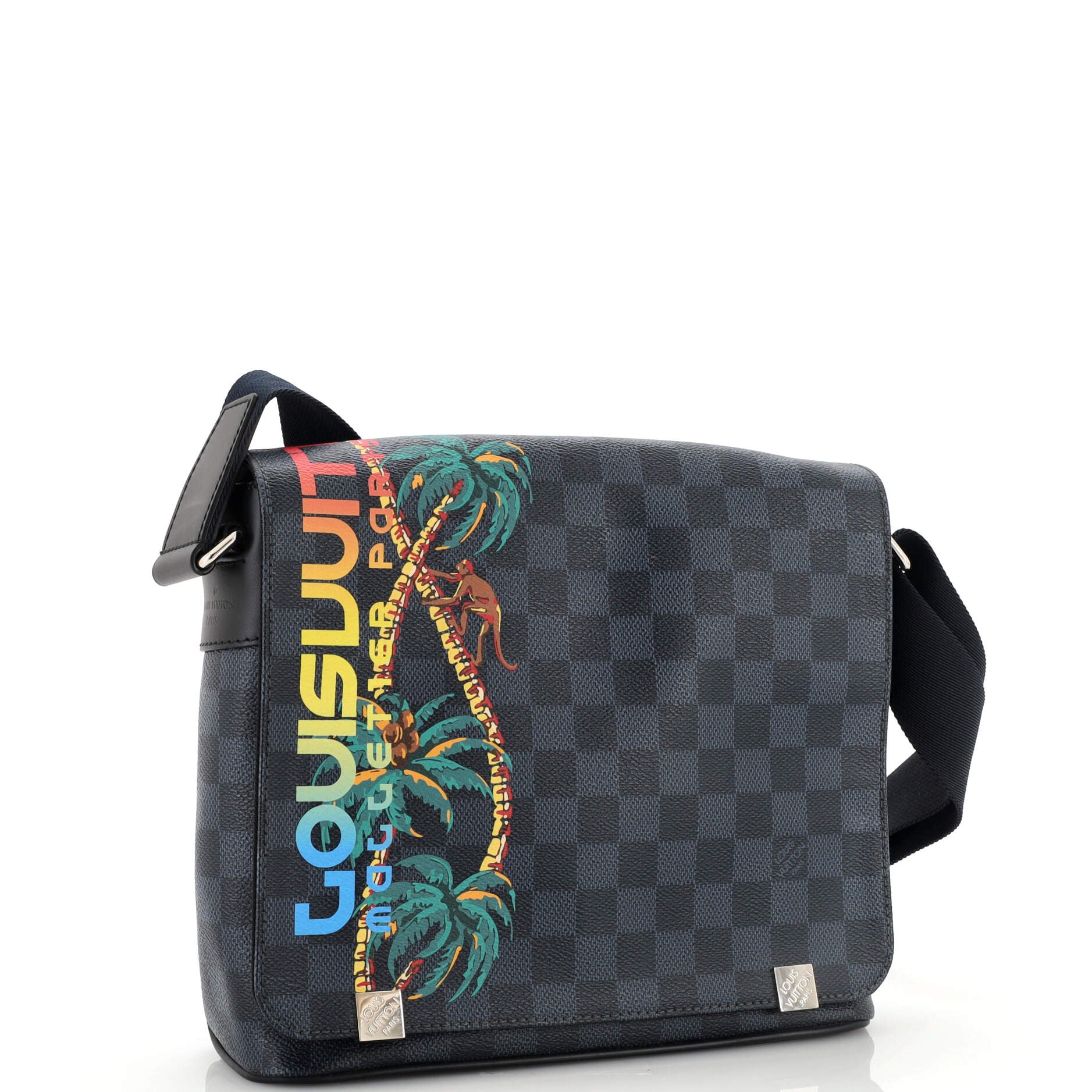 Louis Vuitton Trio Messenger LV Graffiti Multicolor in Coated