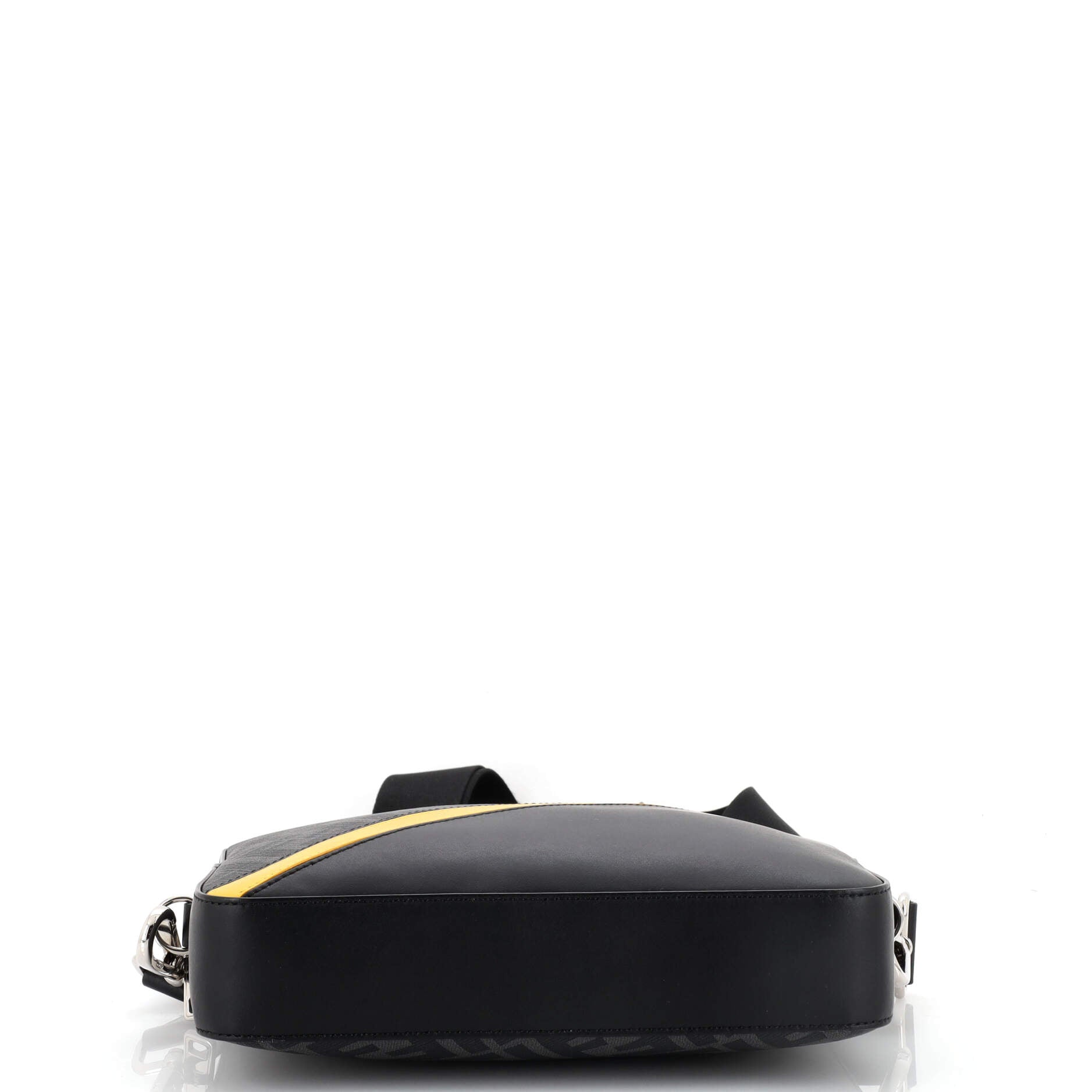 Fendi Camera Case Bag Zucca Coated Canvas and Leather Small Black, Yellow