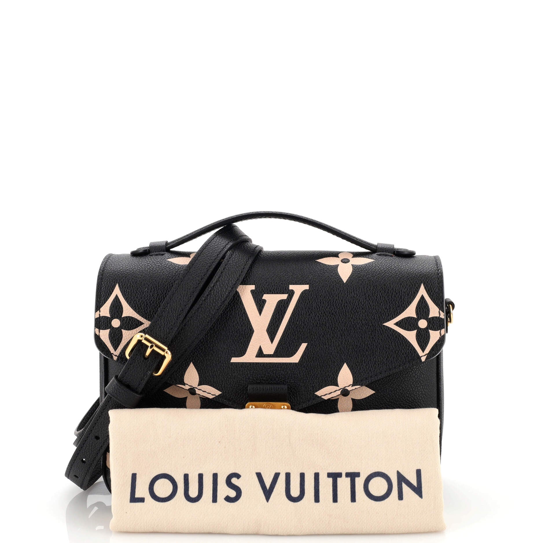 Louis Vuitton Limited Edition Giant Monogram Empreinte Crafty Pochette  Metis Shoulder Bag, Louis Vuitton Handbags