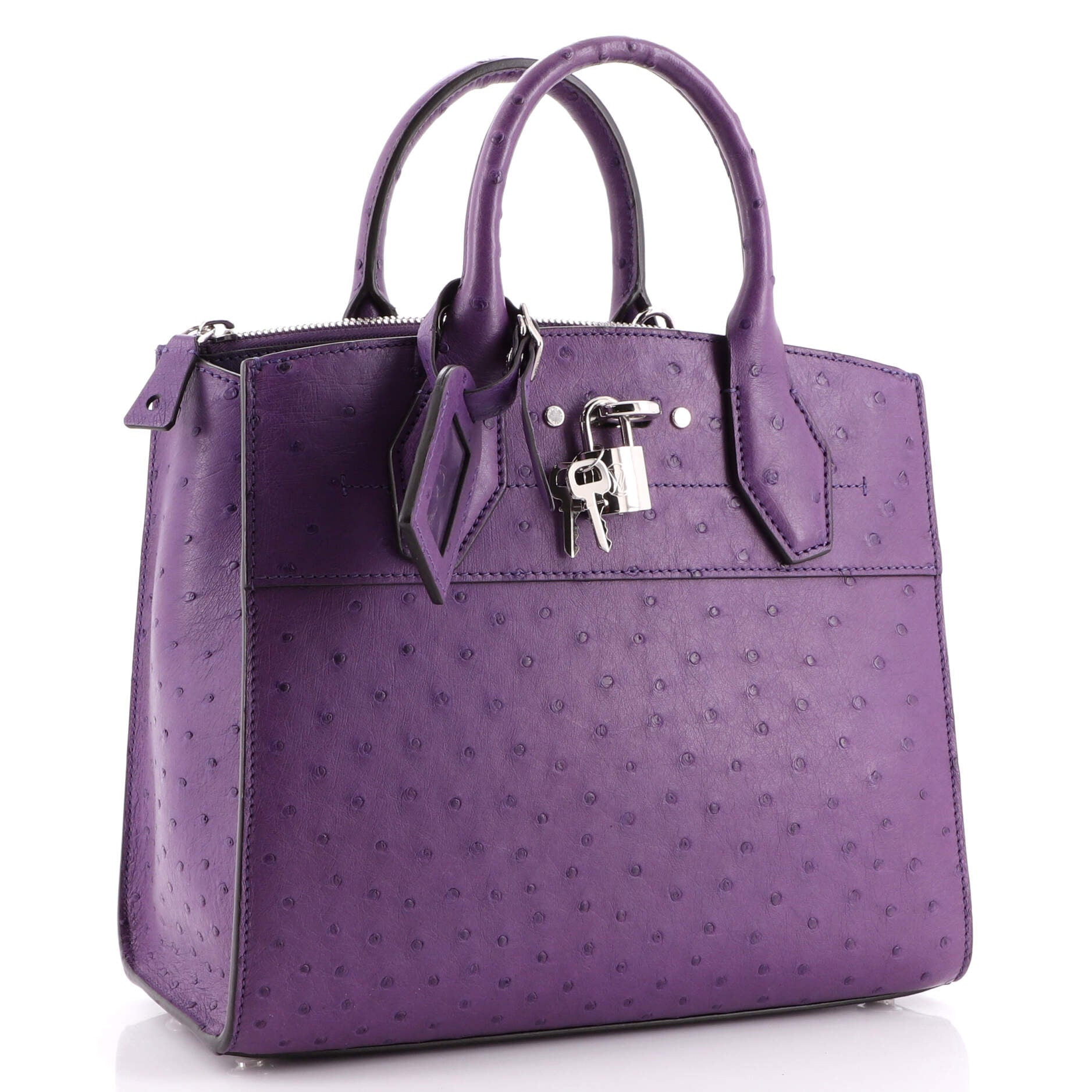 City Steamer Mini Ostrich Leather - Women - Handbags
