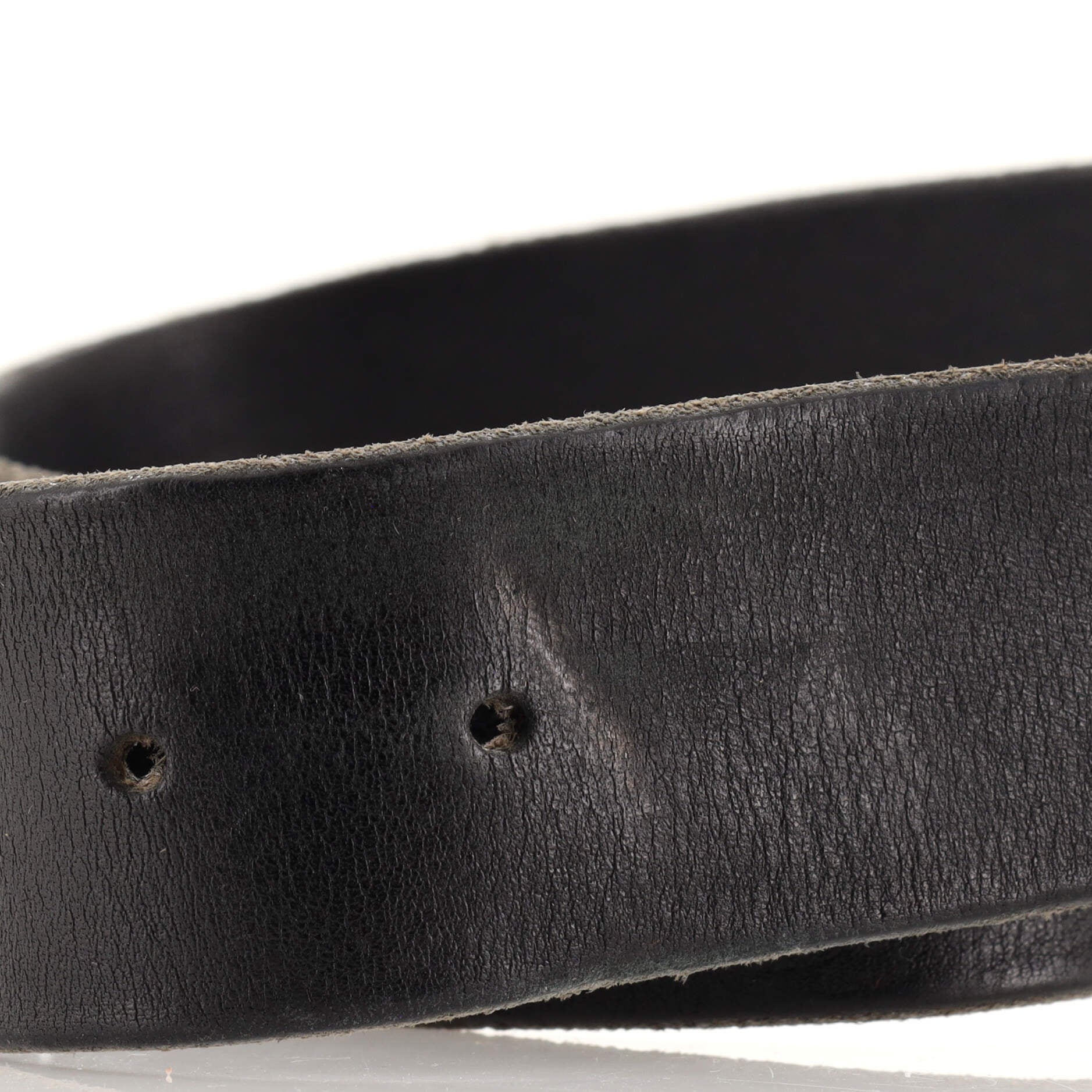 Gucci Leather Belt With Snake Buckle in Black for Men