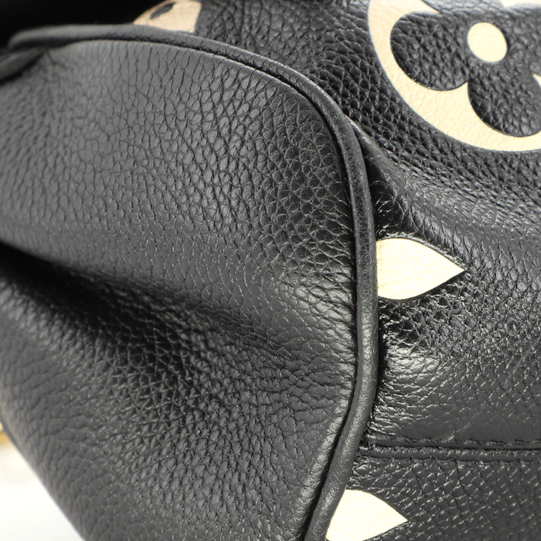 Louis Vuitton Speedy Bandouliere NM Bag Bicolor Monogram Empreinte Giant Nano Black