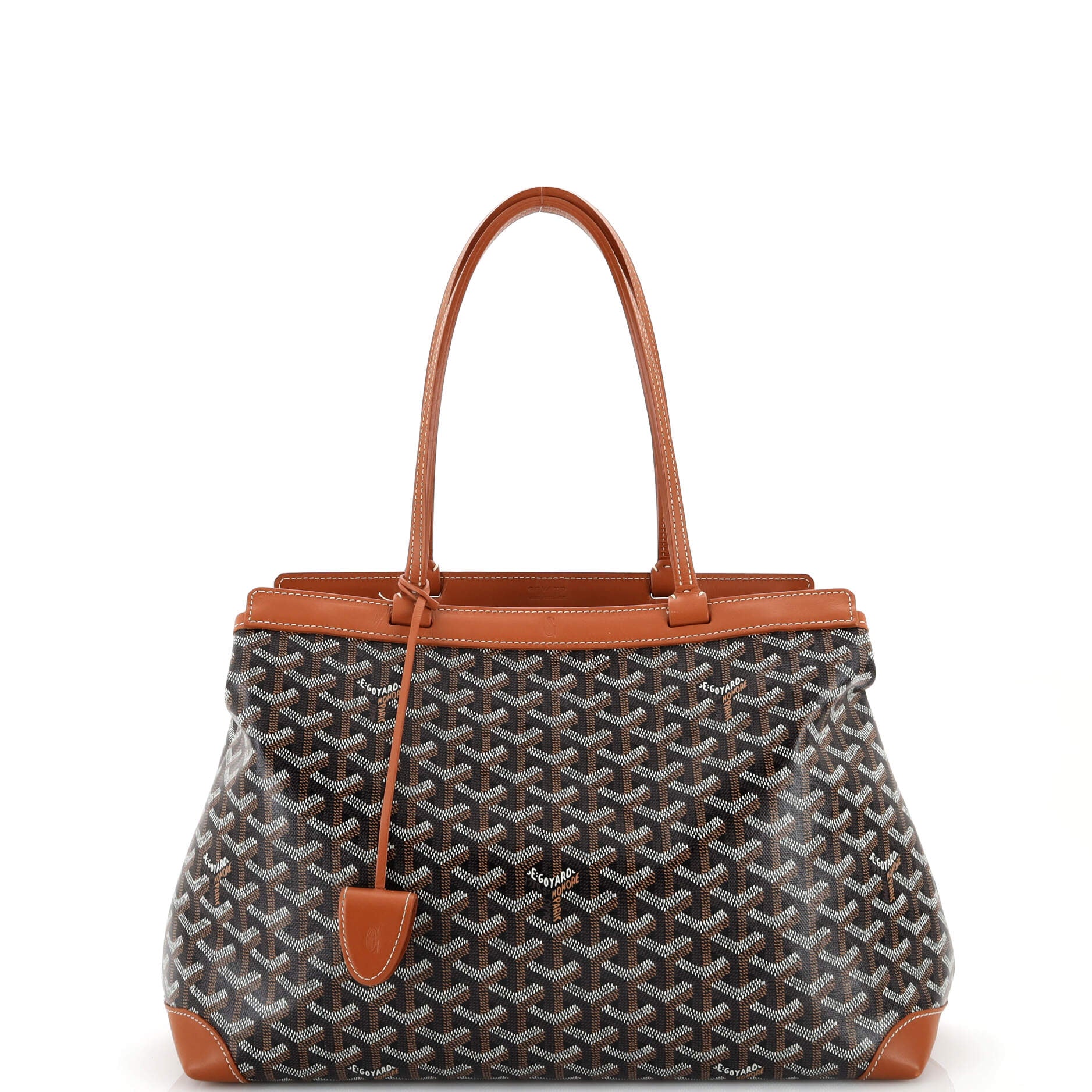 Goyard Goyardine Black Bellechasse Biaude PM Bag Silver Hardware