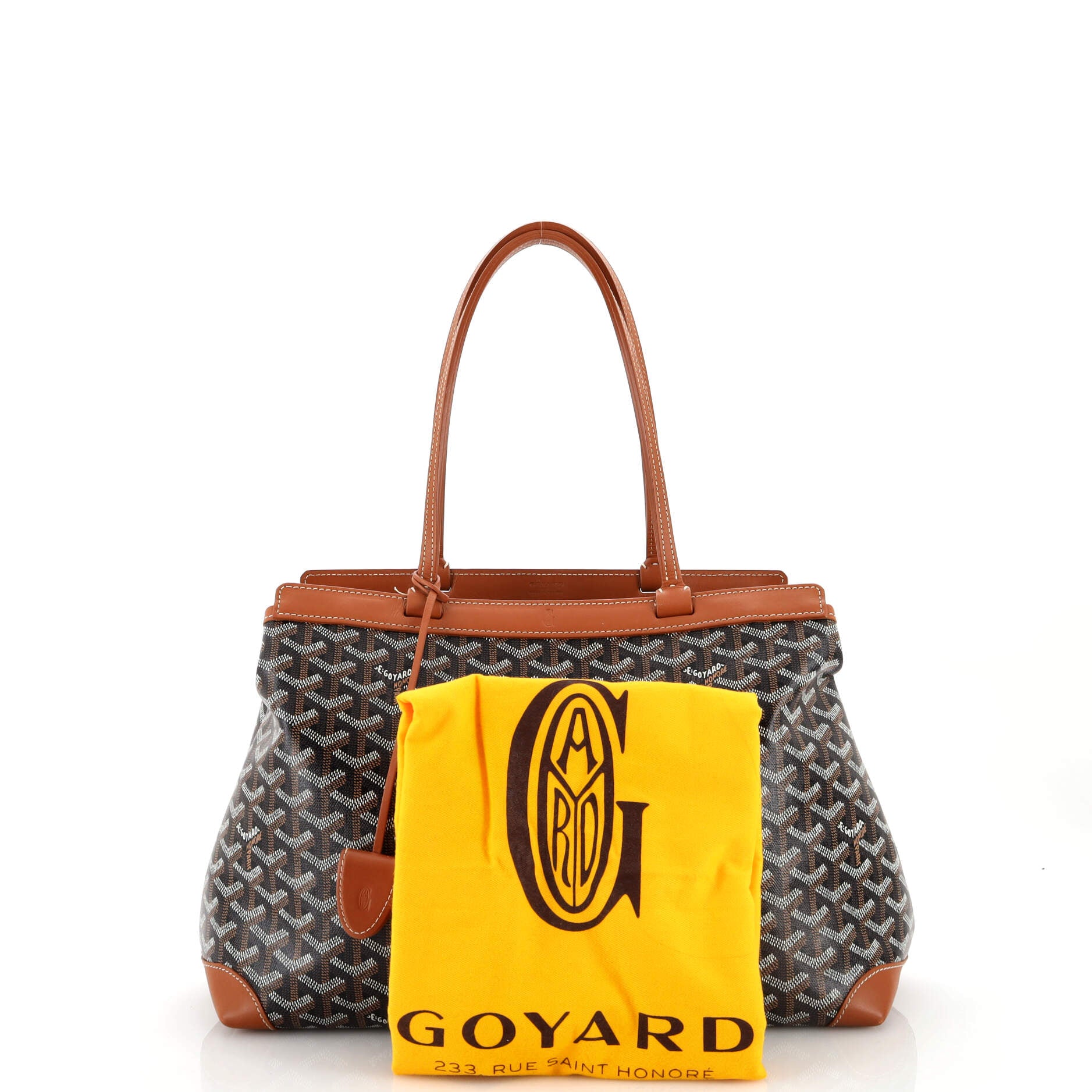 Goyard Bellechasse Tote Bag Orange in Leather with Silver-tone - US