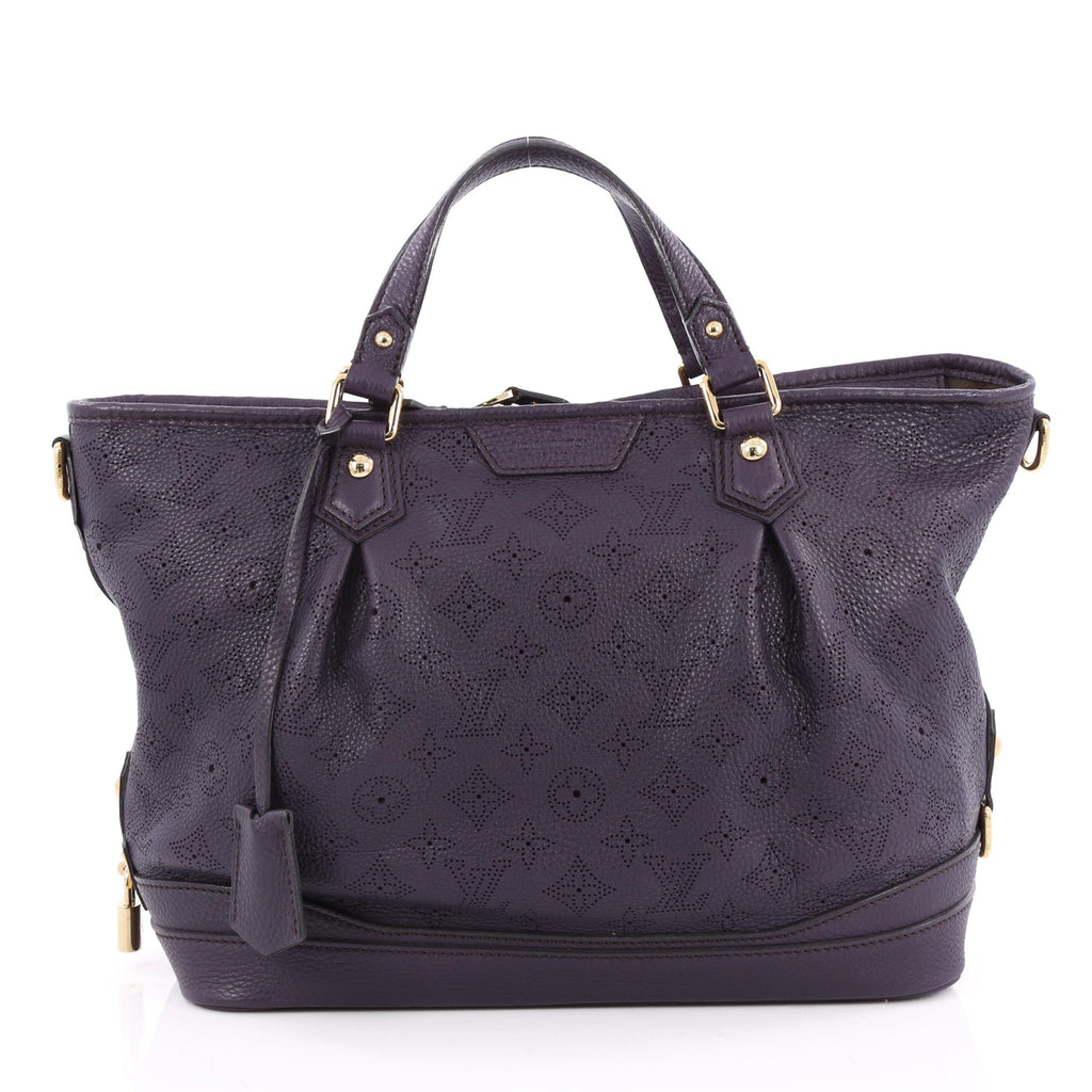 LOUIS VUITTON HAUMEA Tote Bag in Galet Color Smooth and Perforated Calf  Leather