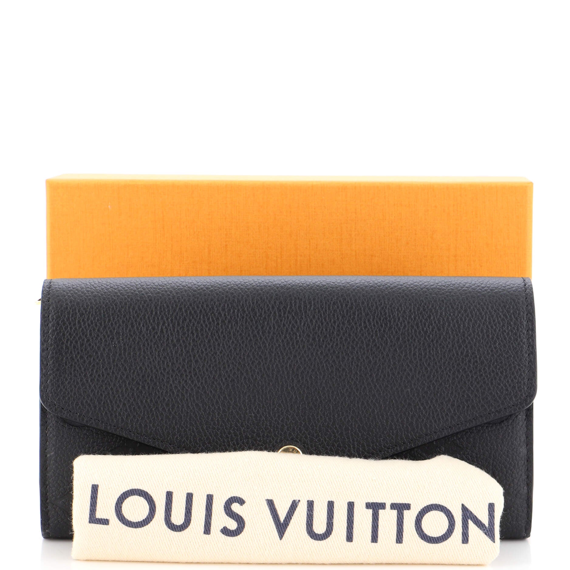 Louis Vuitton Sarah Wallet NM Bicolor Monogram Empreinte Giant Black
