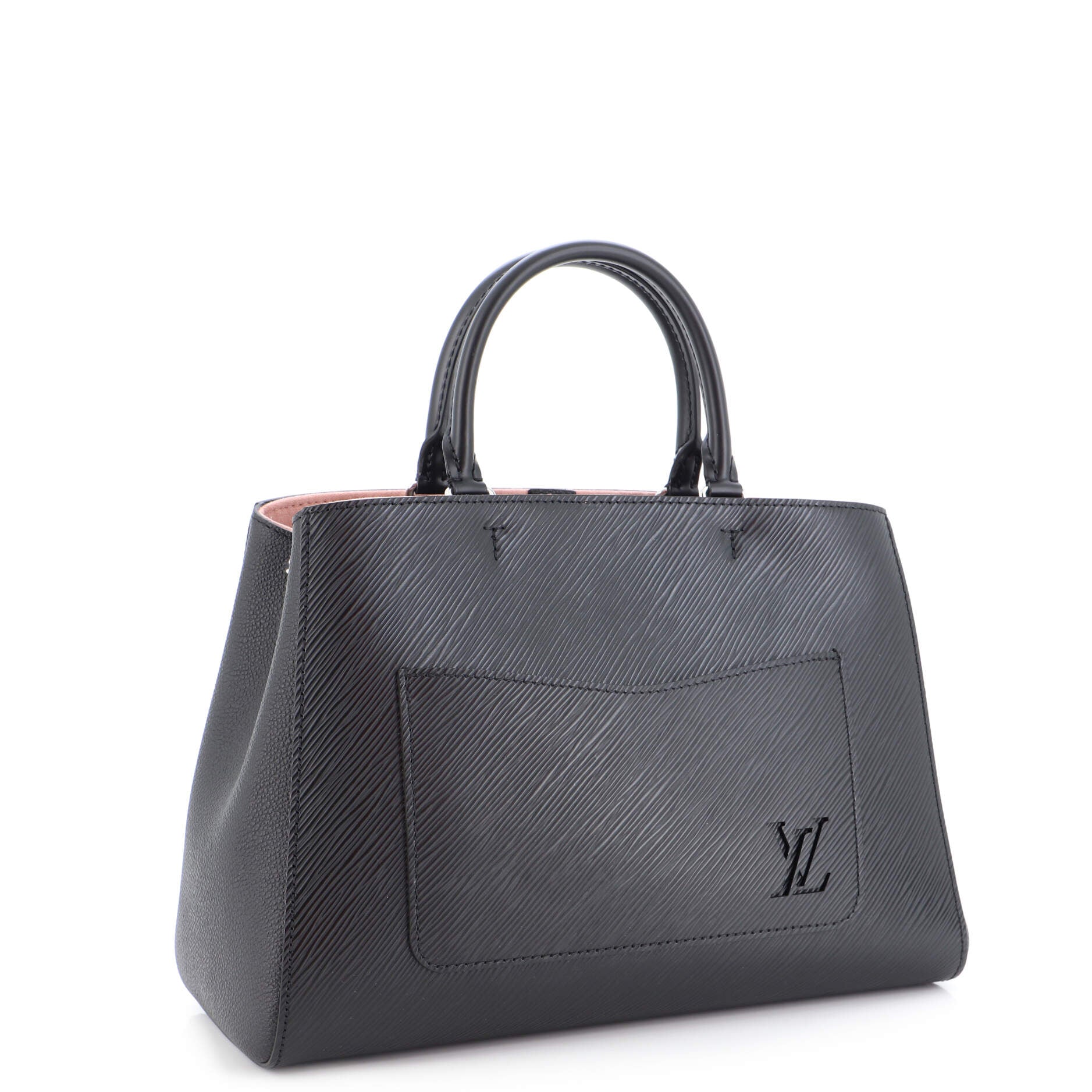 Marelle MM Tote Bag - Luxury Epi Leather Black
