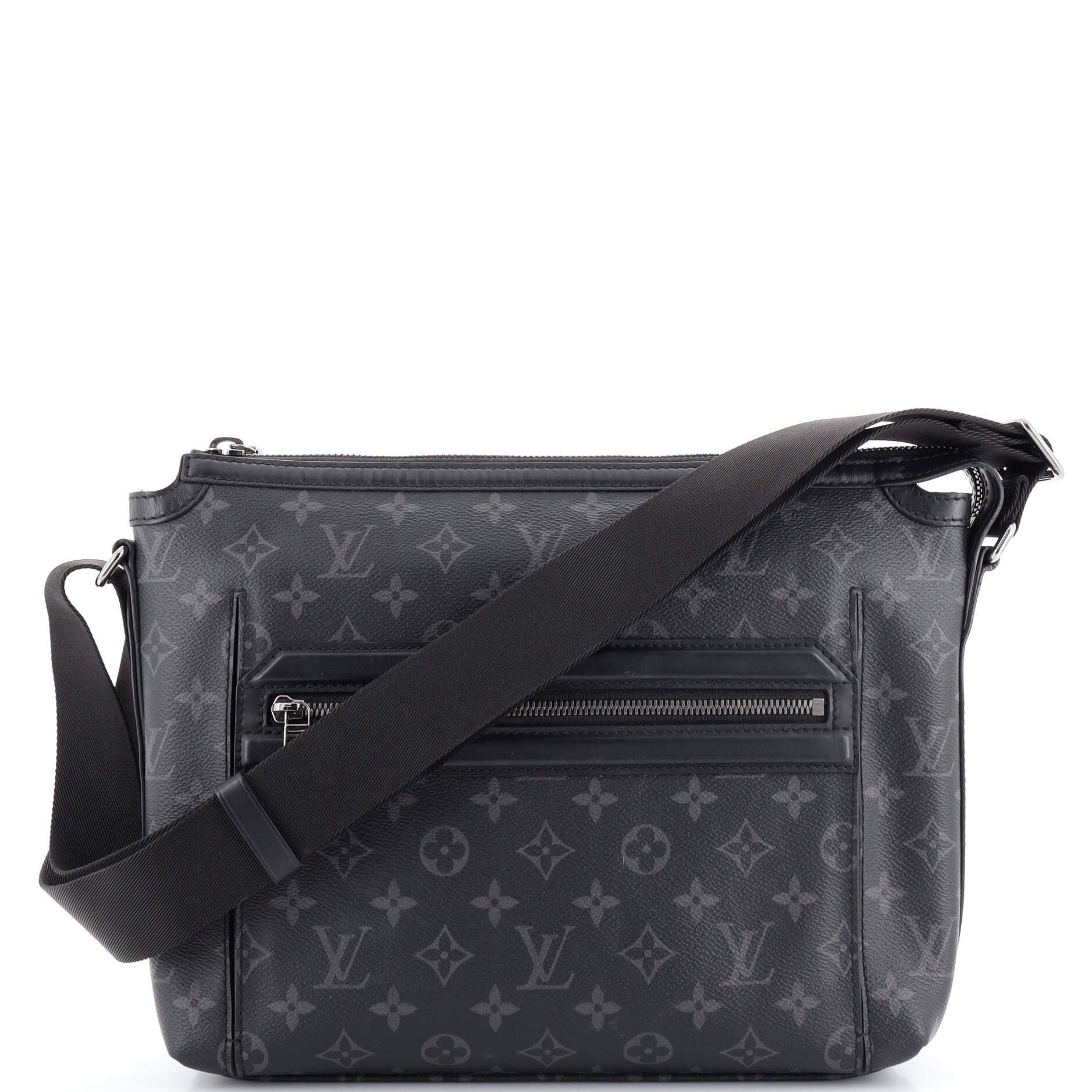 Louis Vuitton Odyssey Messenger Bag Monogram Eclipse Canvas PM Black