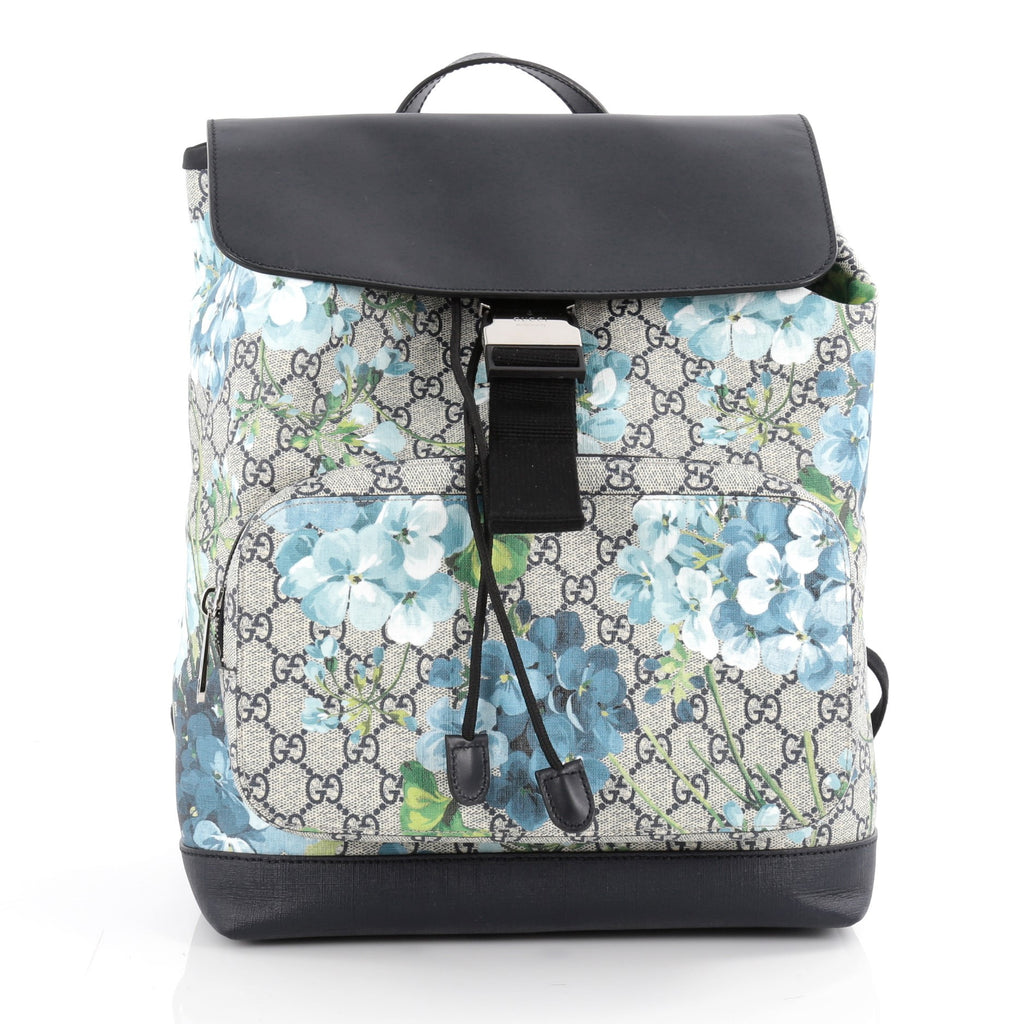 Buy Gucci Buckle Backpack Blooms Print GG Coated Canvas 2064101 – Trendlee