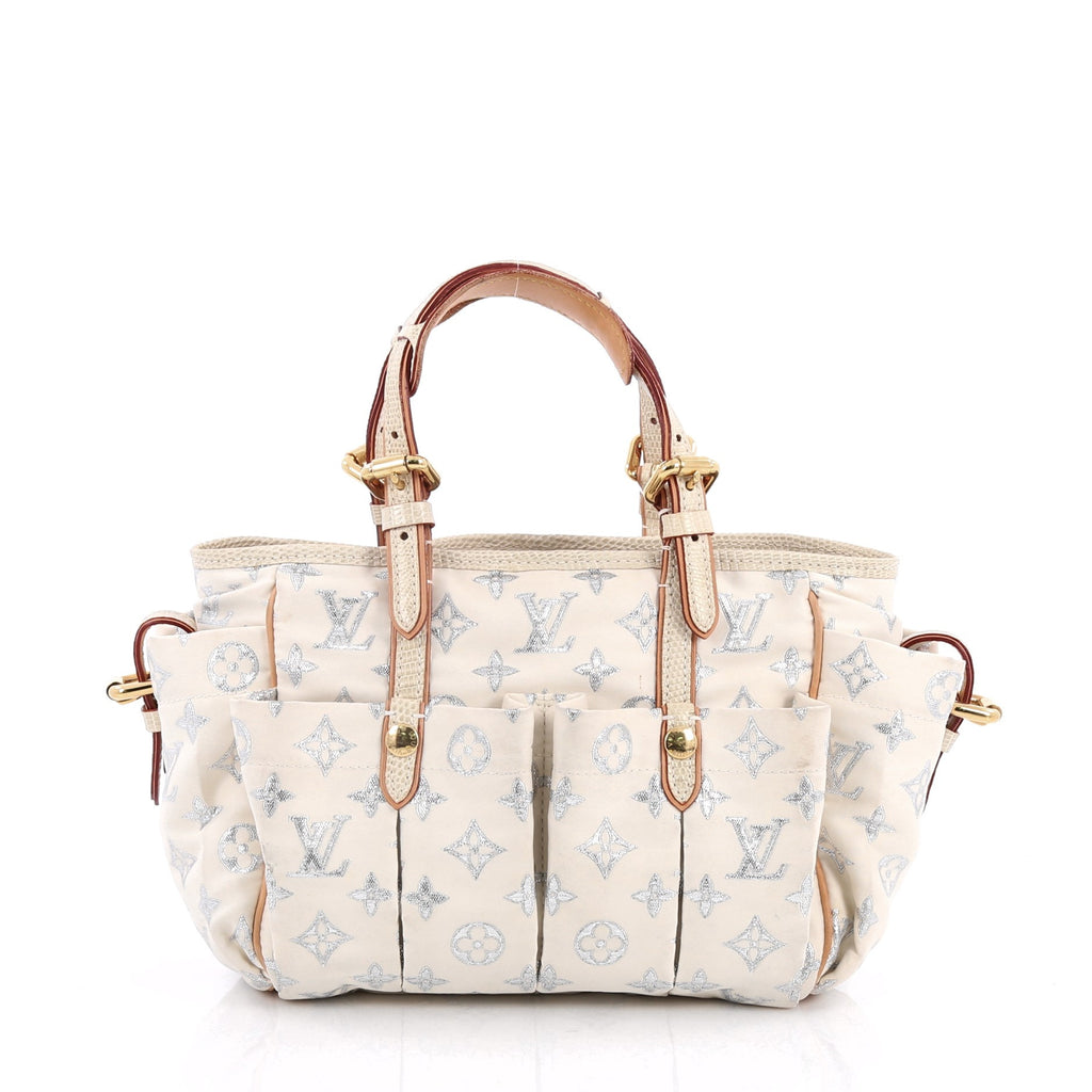 Buy Louis Vuitton Glitter Cabas Handbag Monogram Satin GM 2065005 – Rebag