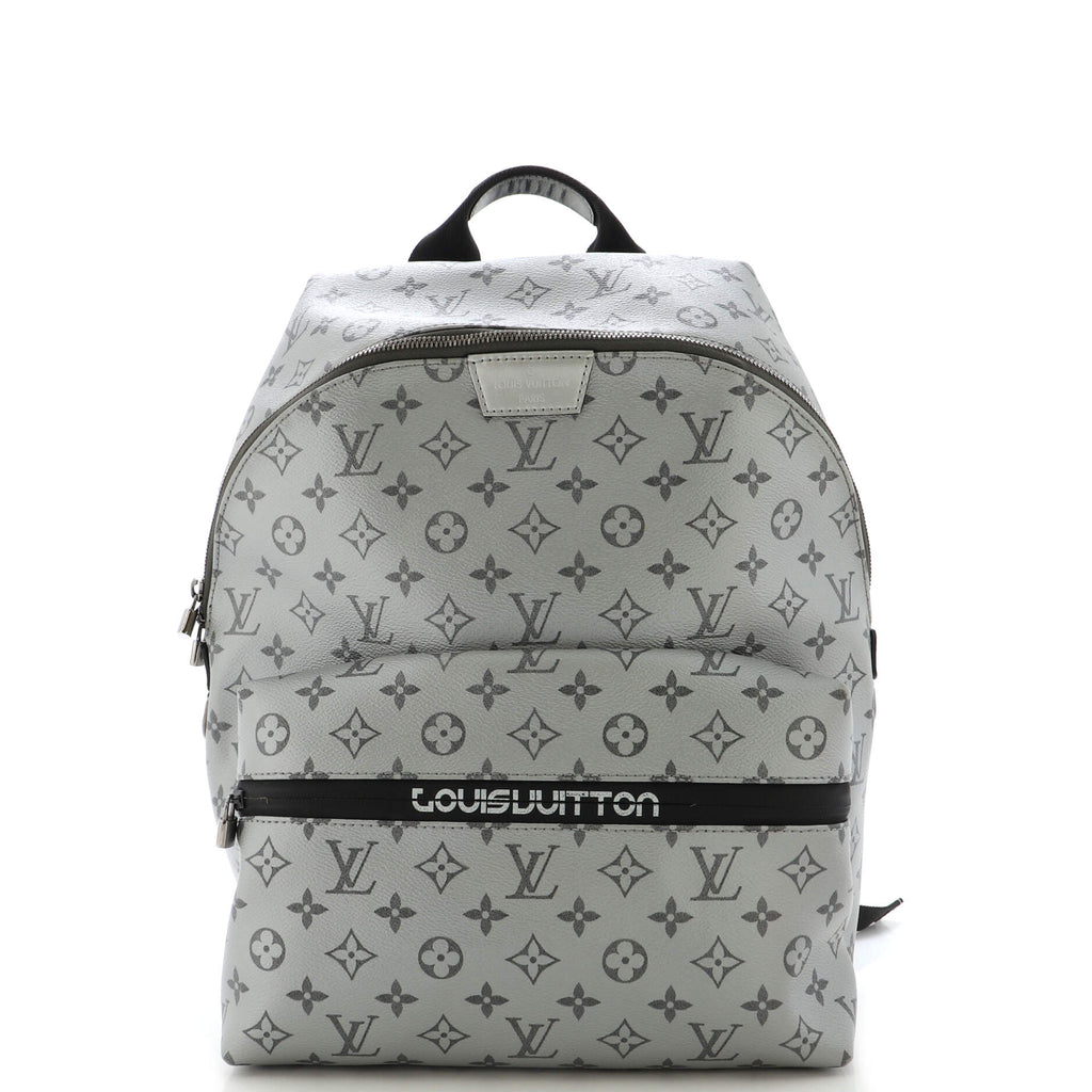 Louis Vuitton Discovery Backpack Monogram Antarctica Taiga PM White in  Taiga Leather/Coated Canvas with Silver-tone - US