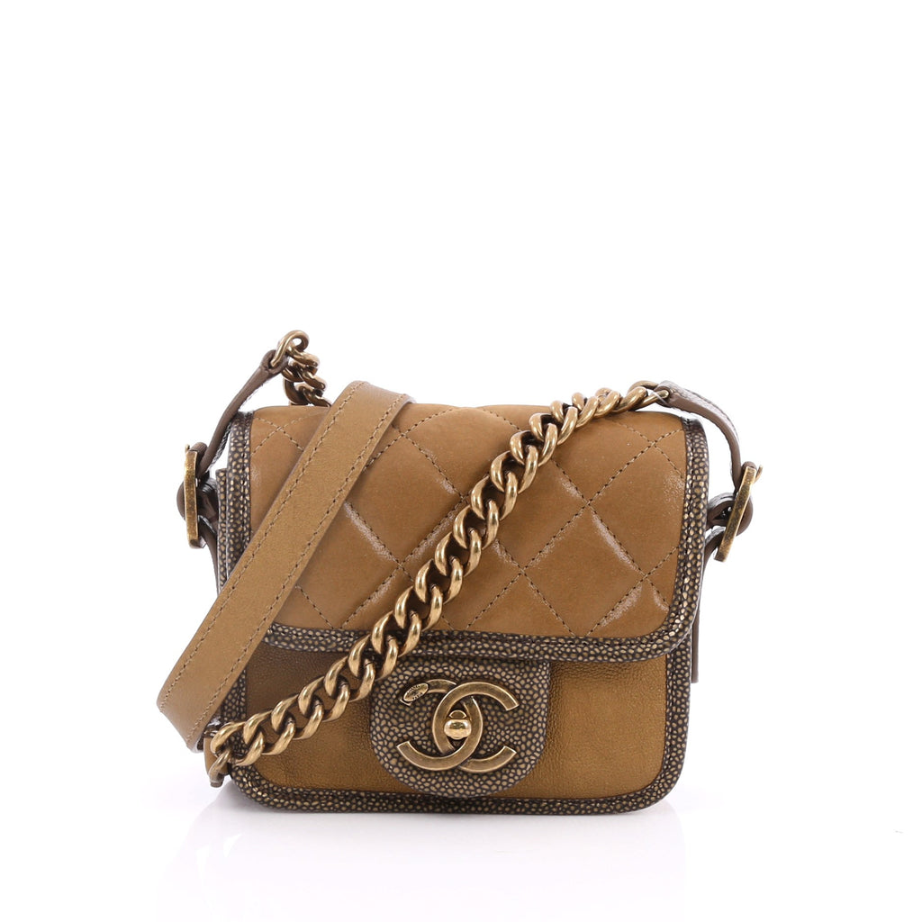 Chanel Back To School Mini Flap Bag  Brown Crossbody Bags Handbags   CHA610248  The RealReal