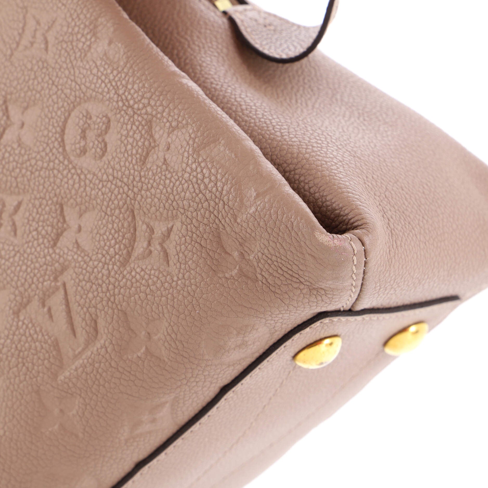 Louis Vuitton, Bags, Louis Vuitton Vosges Handbag Whipstitch Monogram  Empreinte Leather Mm Black