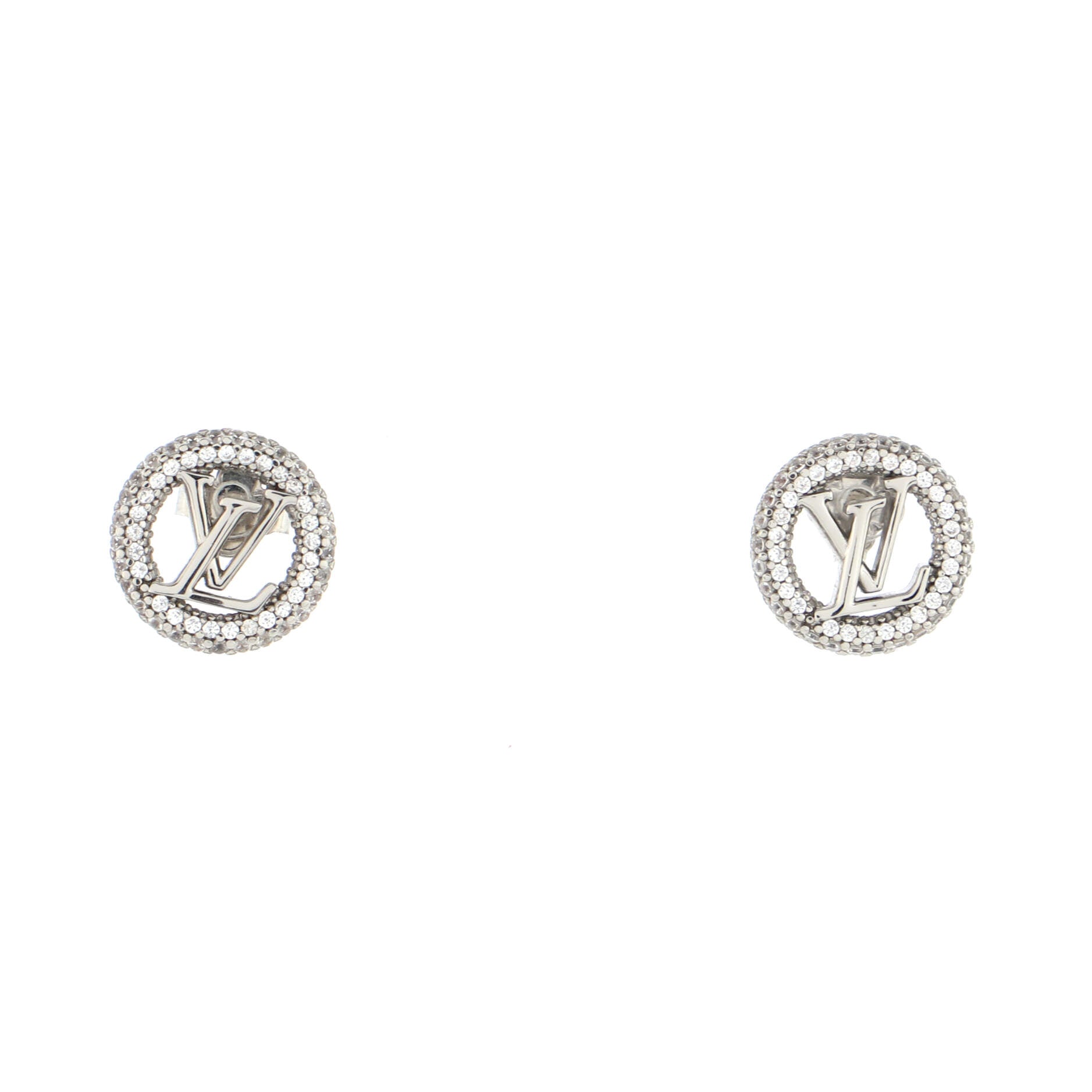 Louis Vuitton 2022 pre-owned Monogram Engraved Hoop Earrings - Farfetch