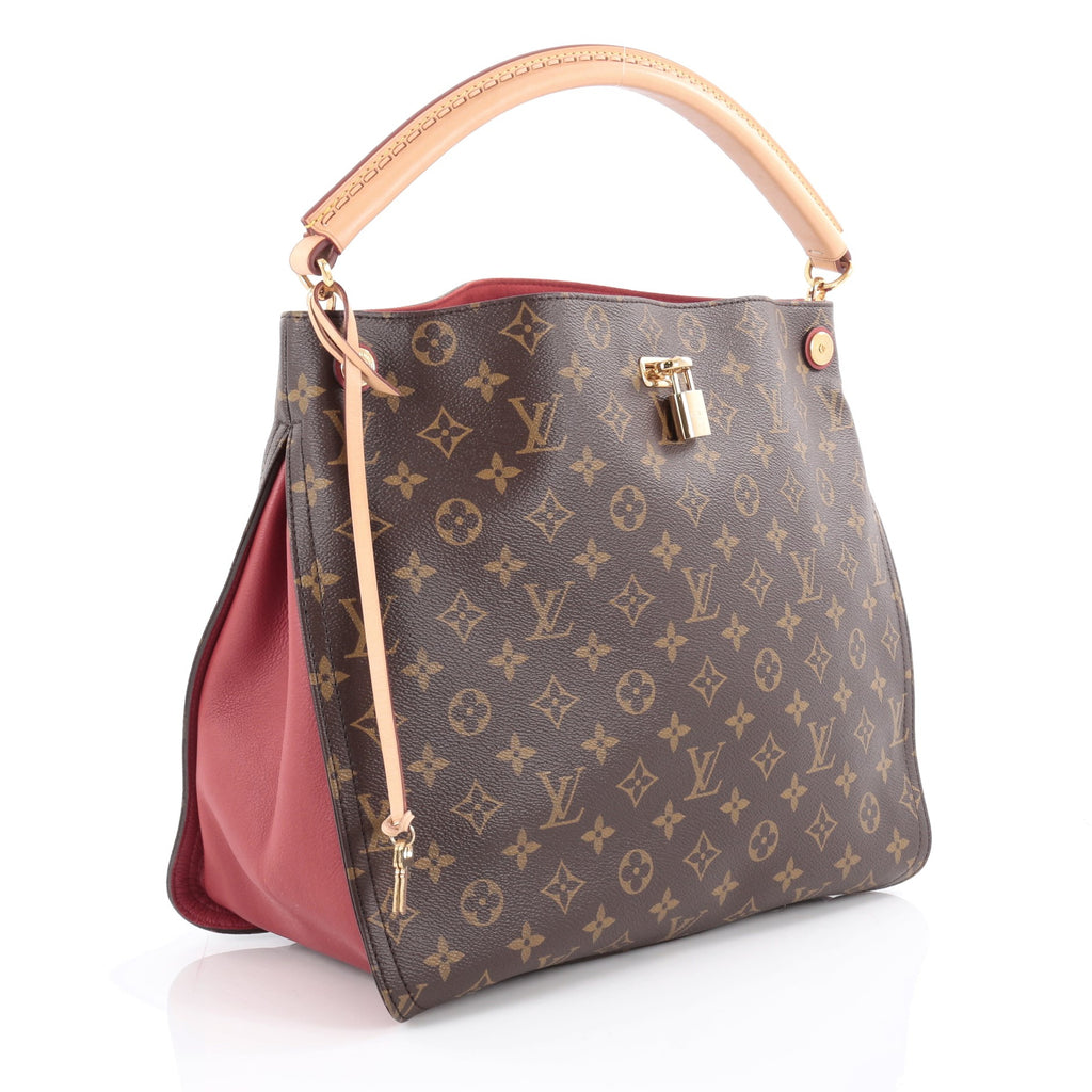 Buy Louis Vuitton Gaia Handbag Monogram Canvas Brown 2071501 – Rebag