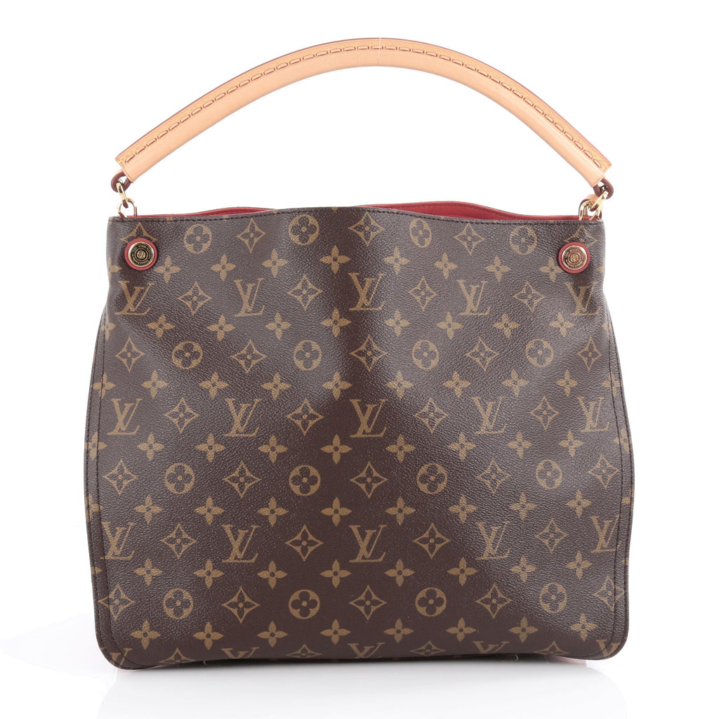 Buy Louis Vuitton Gaia Handbag Monogram Canvas Brown 2071501 – Rebag