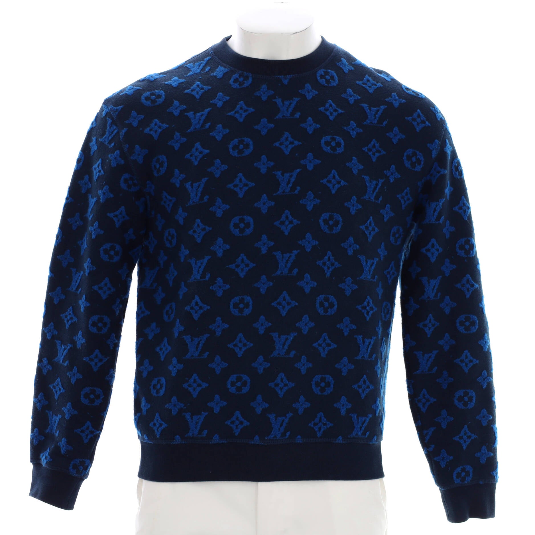 Louis Vuitton Men's Crewneck Sweater Cotton and Acrylic Blend