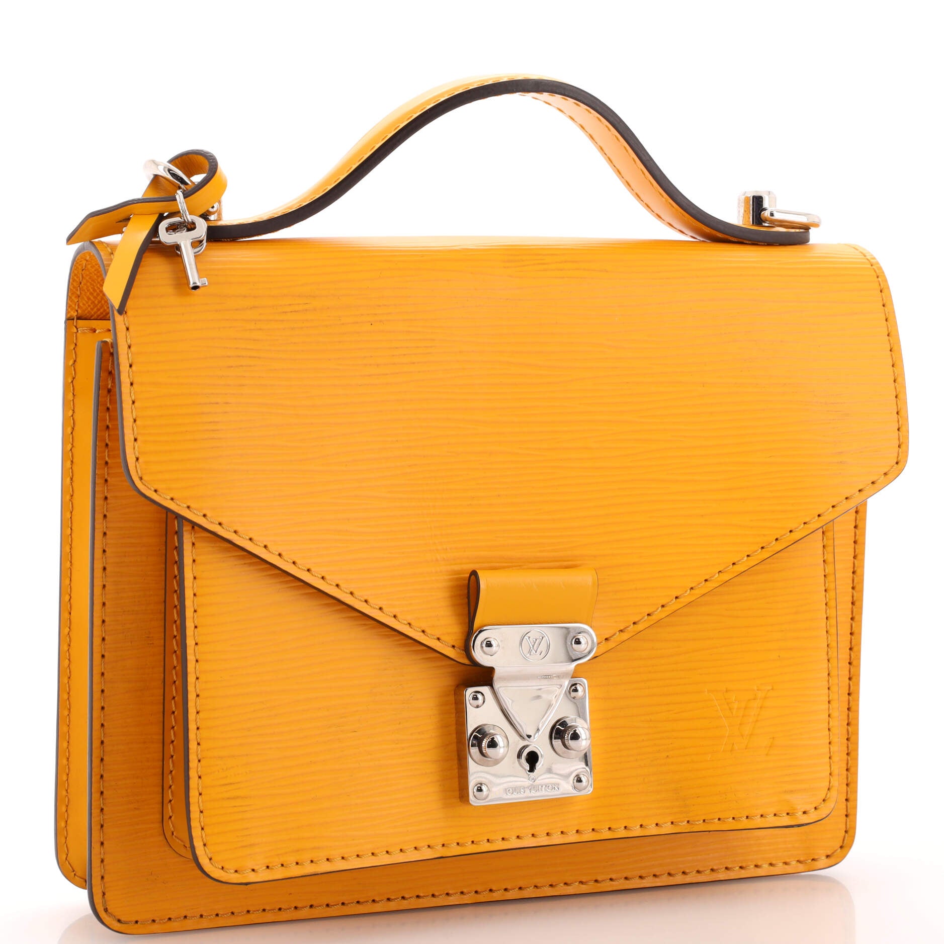 Louis Vuitton Yellow Vernis Leather Monceau BB Bag Louis Vuitton