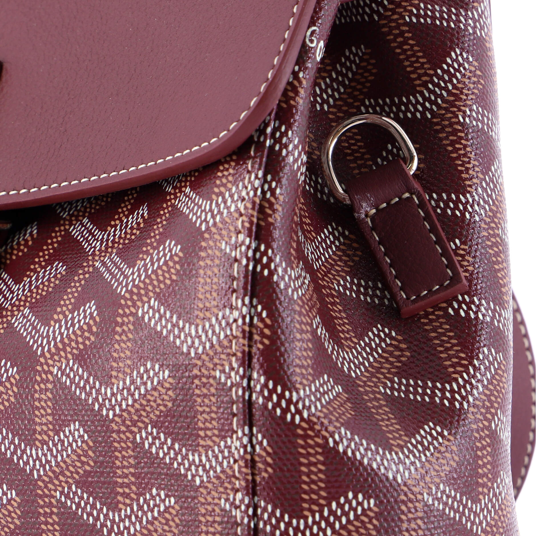 Buy Goyard Alpin Coated Canvas Mini Backpack Burgundy