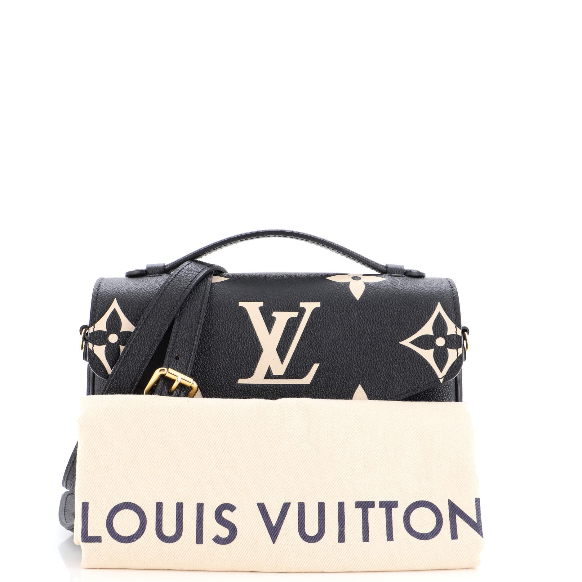 Louis Vuitton Black Monogram Empreinte Coussin Pochette