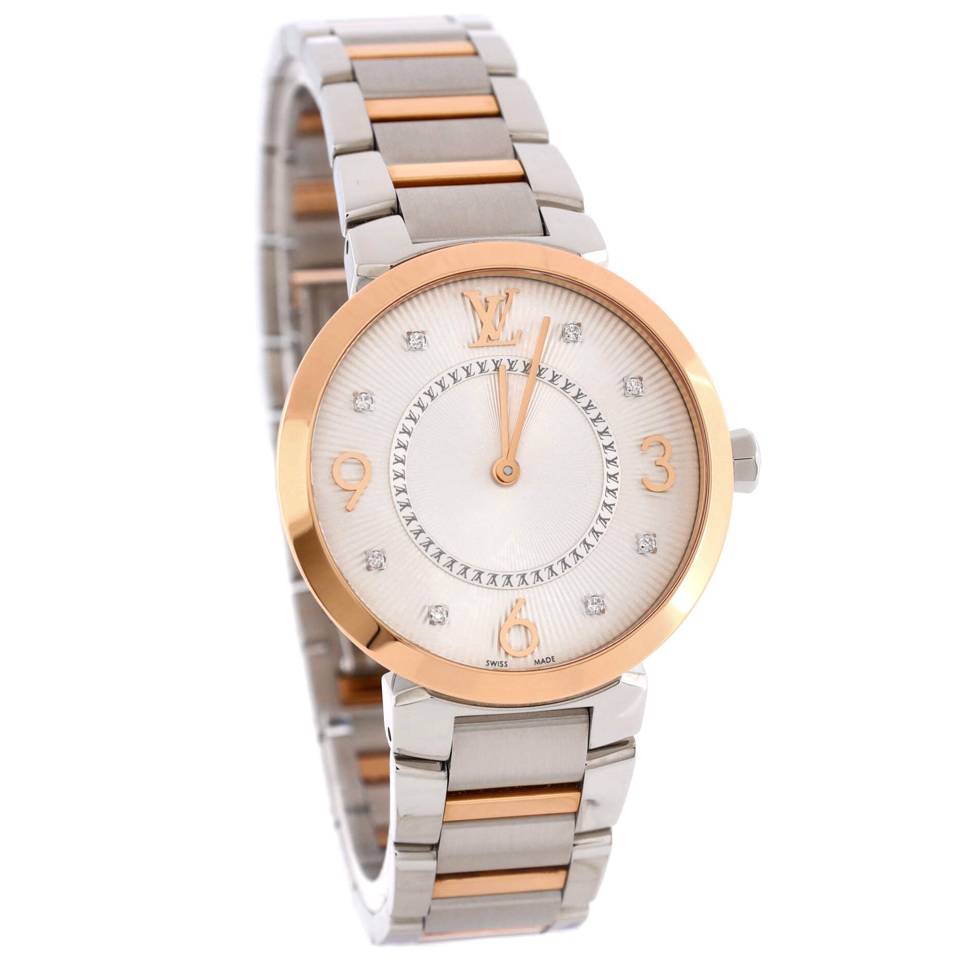 Louis Vuitton 2000s Pre-Owned Tambour 24mm - White for Women