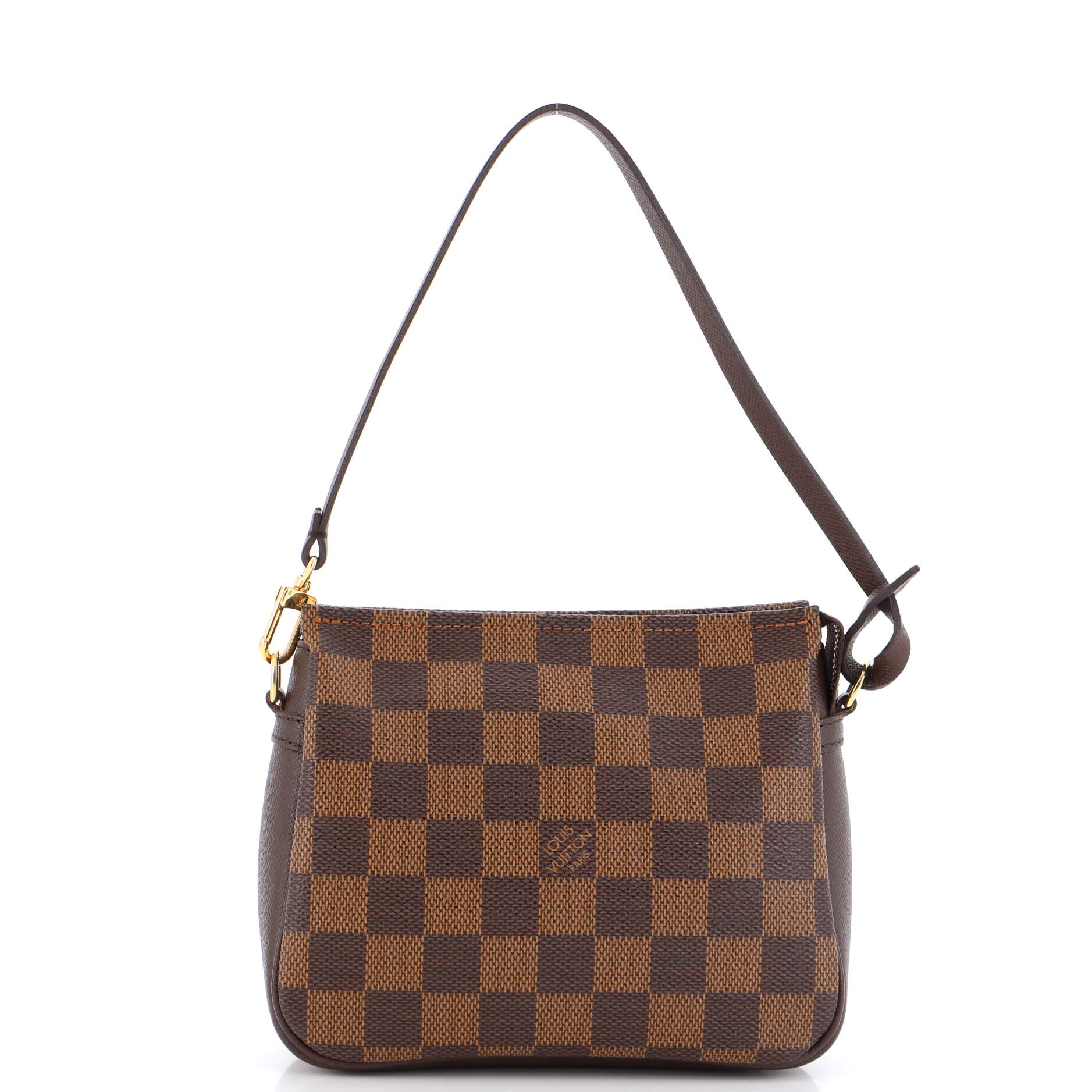 Louis Vuitton Damier Ebene Canvas Pochette Ascot Clutch Louis