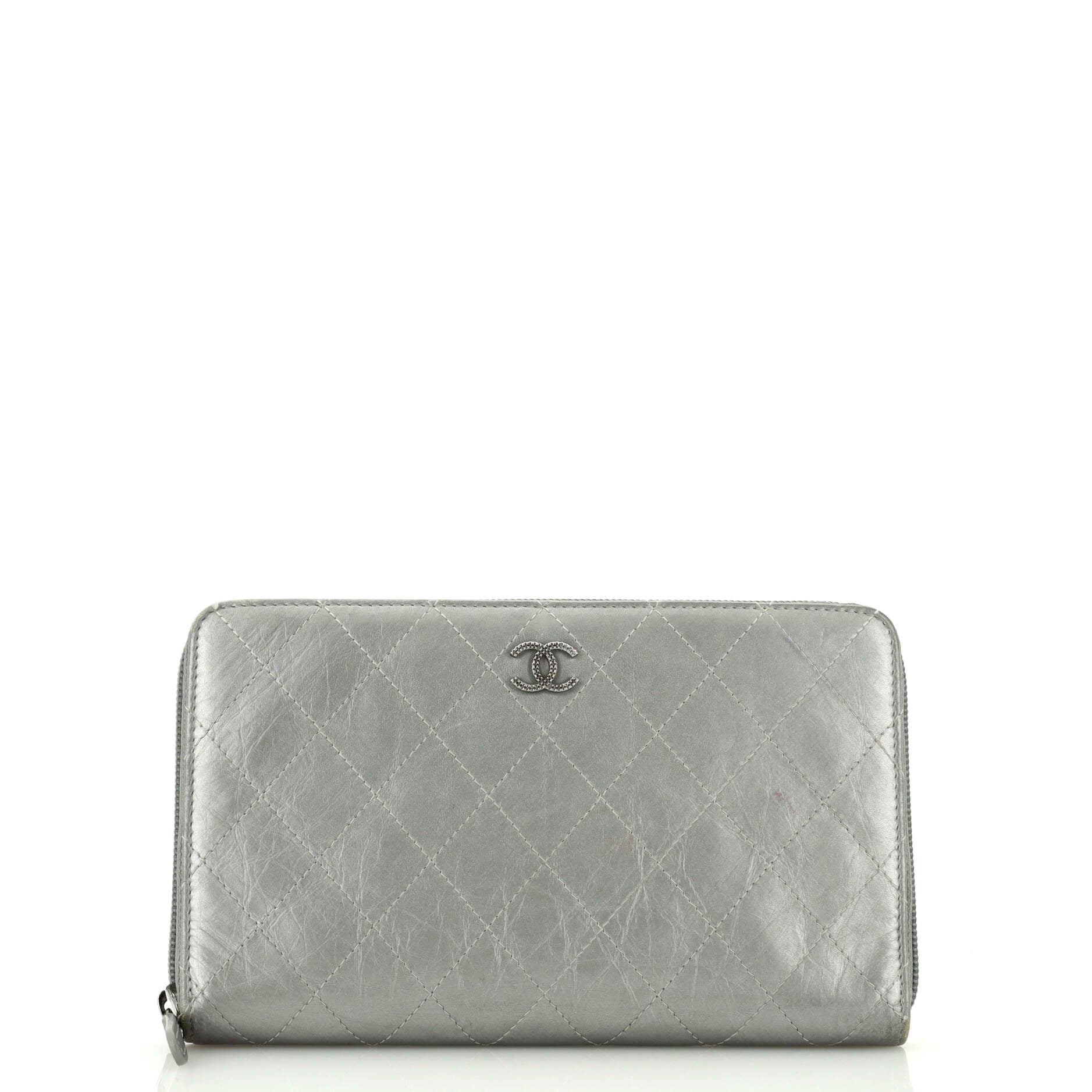 CHANEL Vintage Timeless Bifold Wallet Caviar Compact