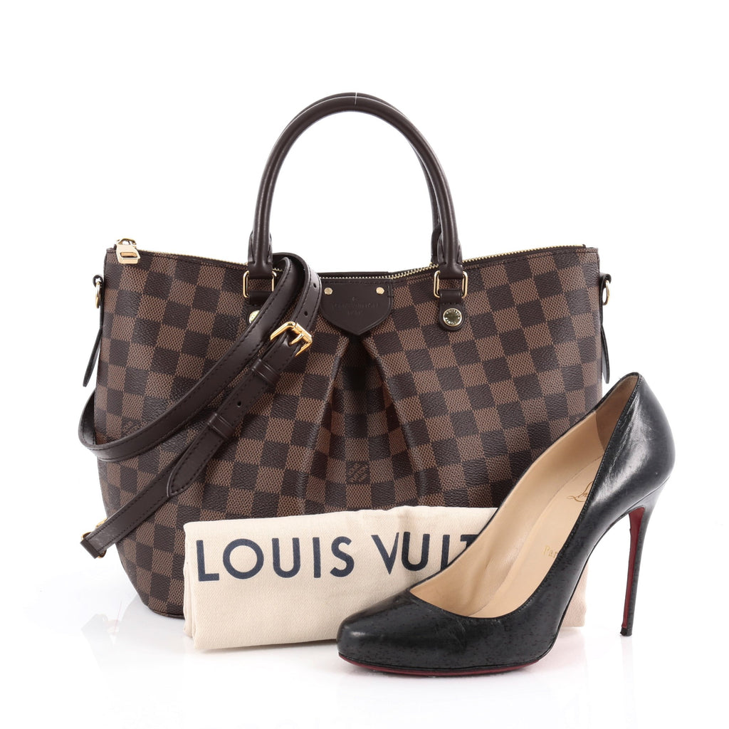 Buy Louis Vuitton Siena Handbag Damier MM Brown 2092801 – Rebag