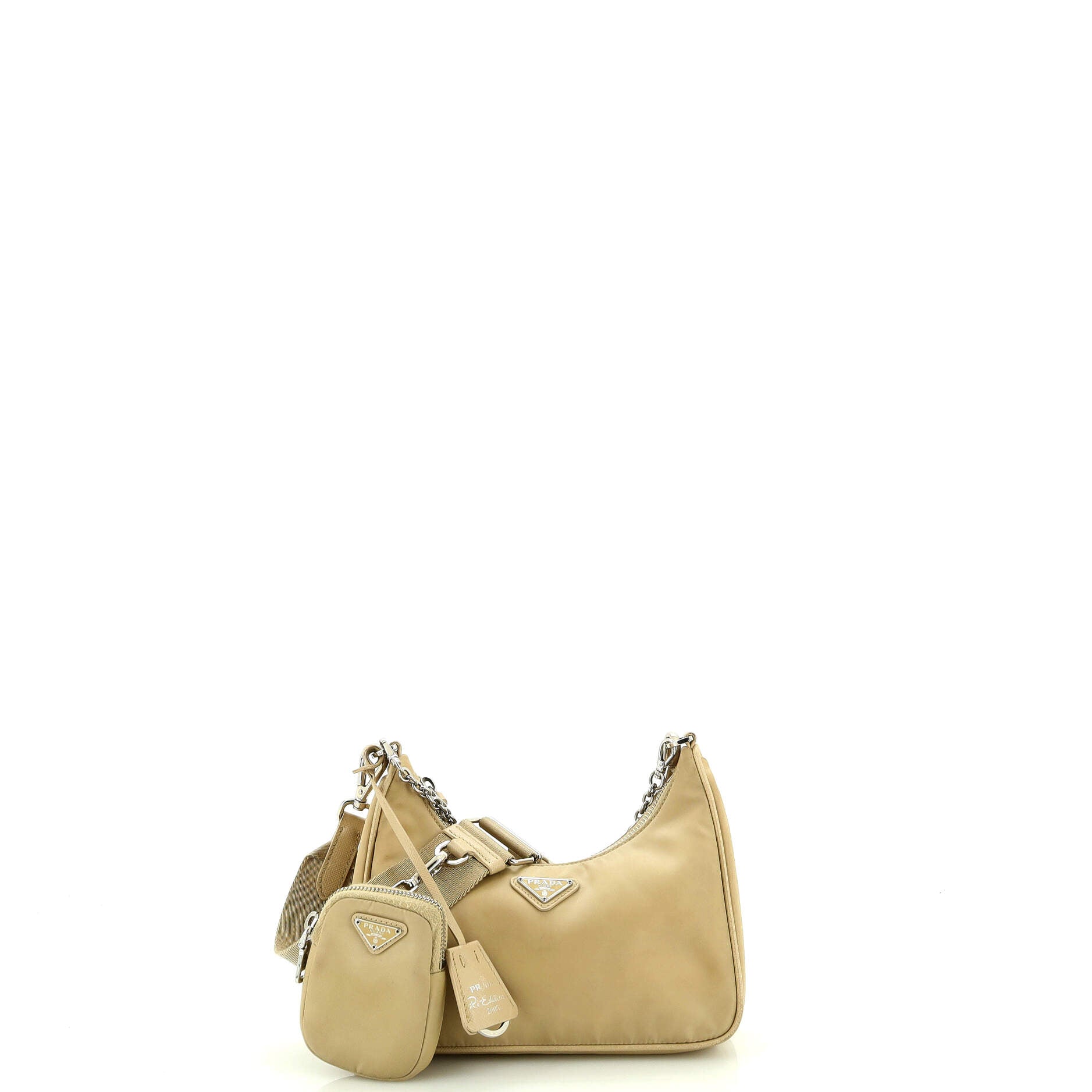 Prada Re-Edition 2005 crystal-embellished shoulder bag, Gold