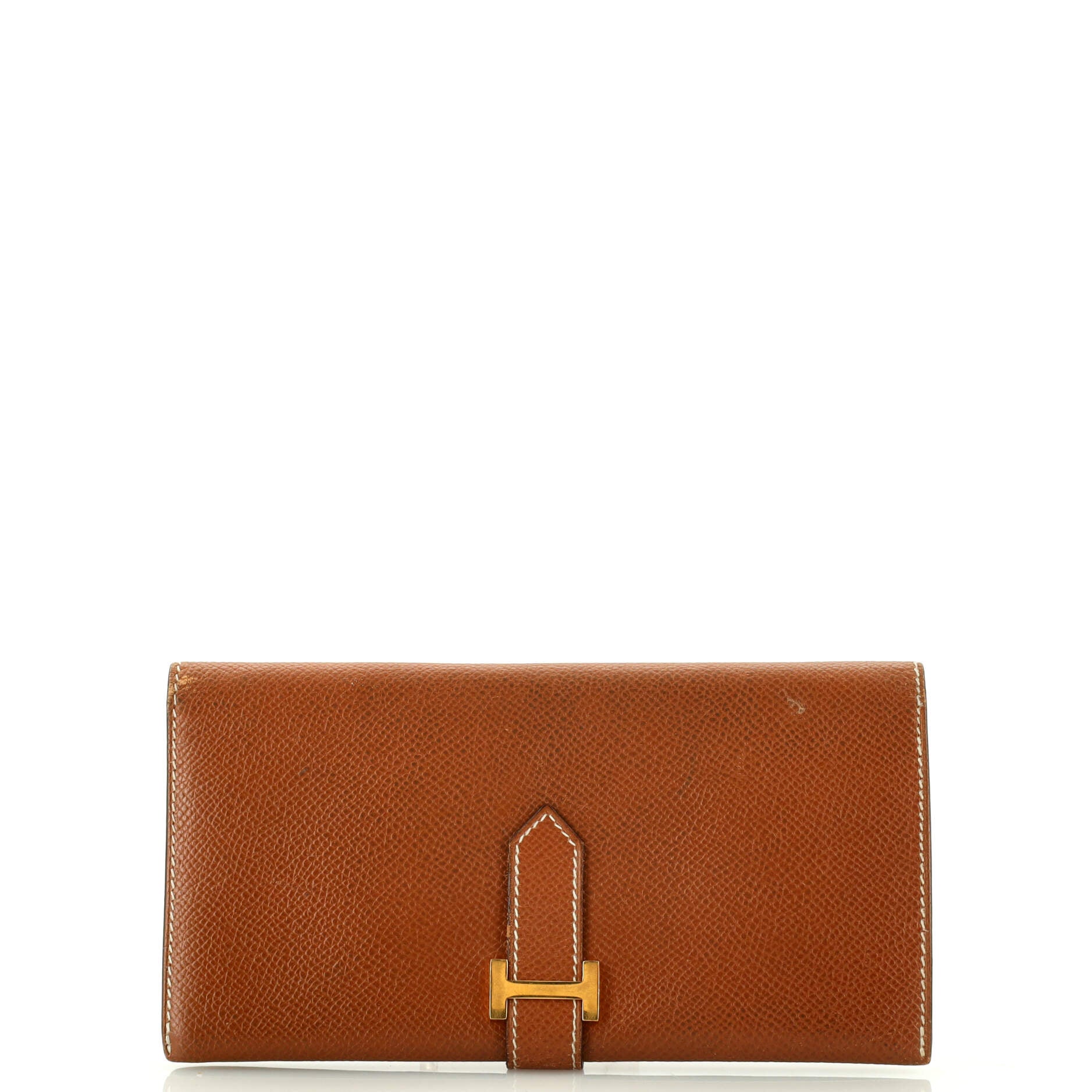 Hermes Gold Epsom Leather MC2 Wallet - Yoogi's Closet