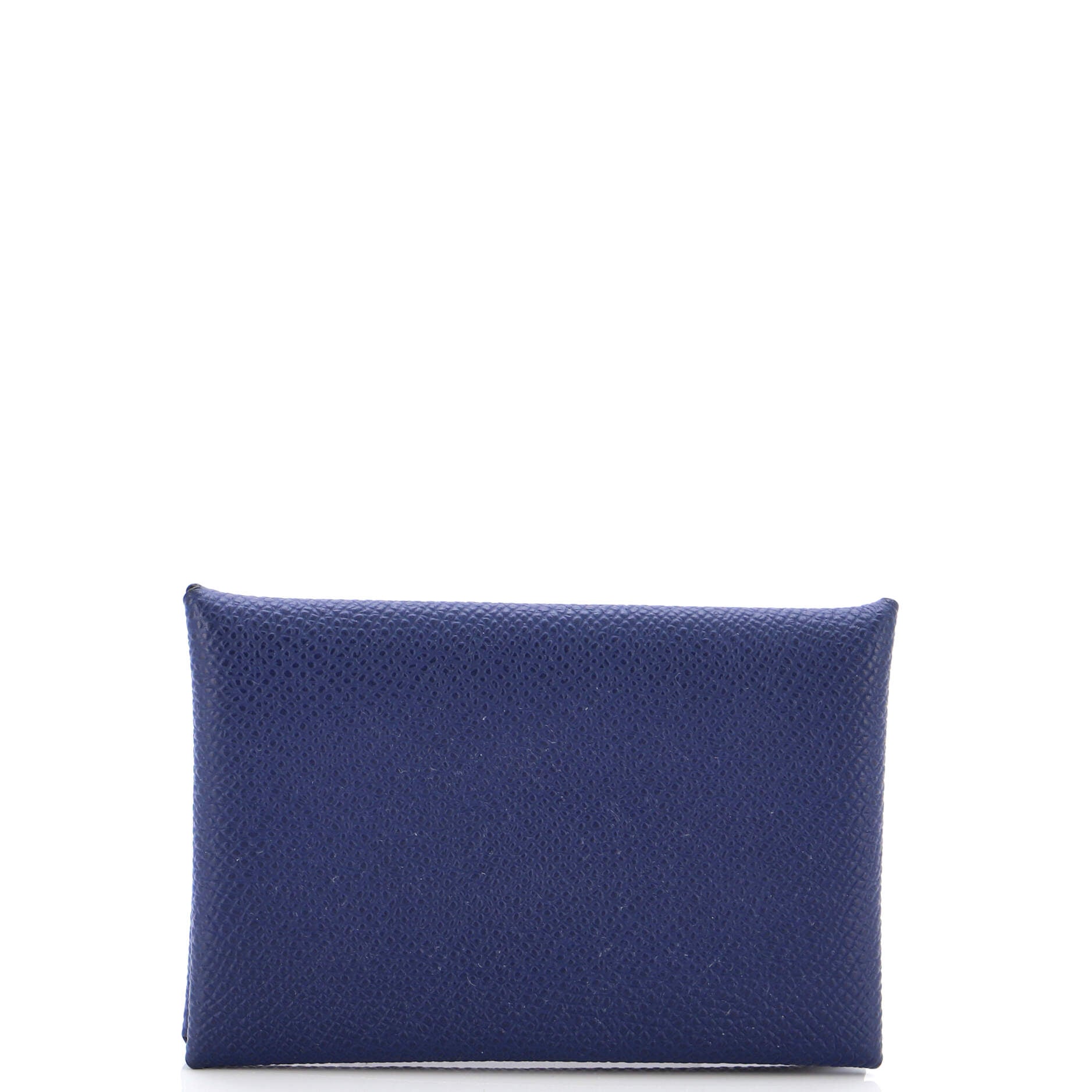 Hermes Calvi Pouch In Blue Indigo