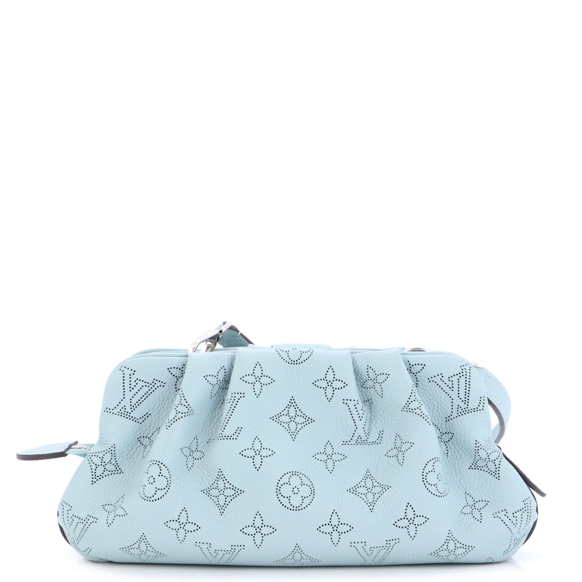 Louis Vuitton Scala Pouch Bag Mahina Leather Mini Blue 2344551