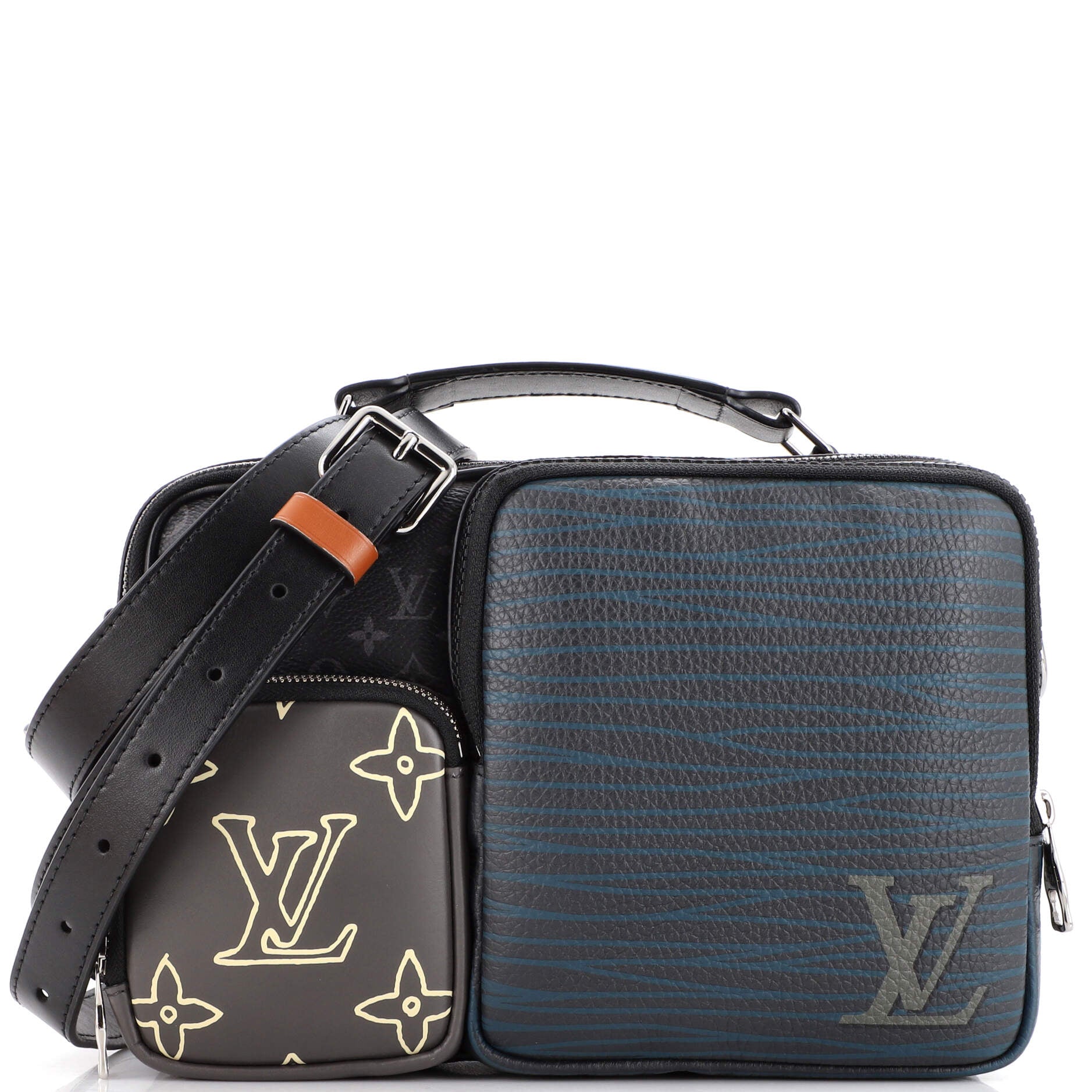 Louis Vuitton Keepall Bandouliere Bag Graffiti Monogram Eclipse