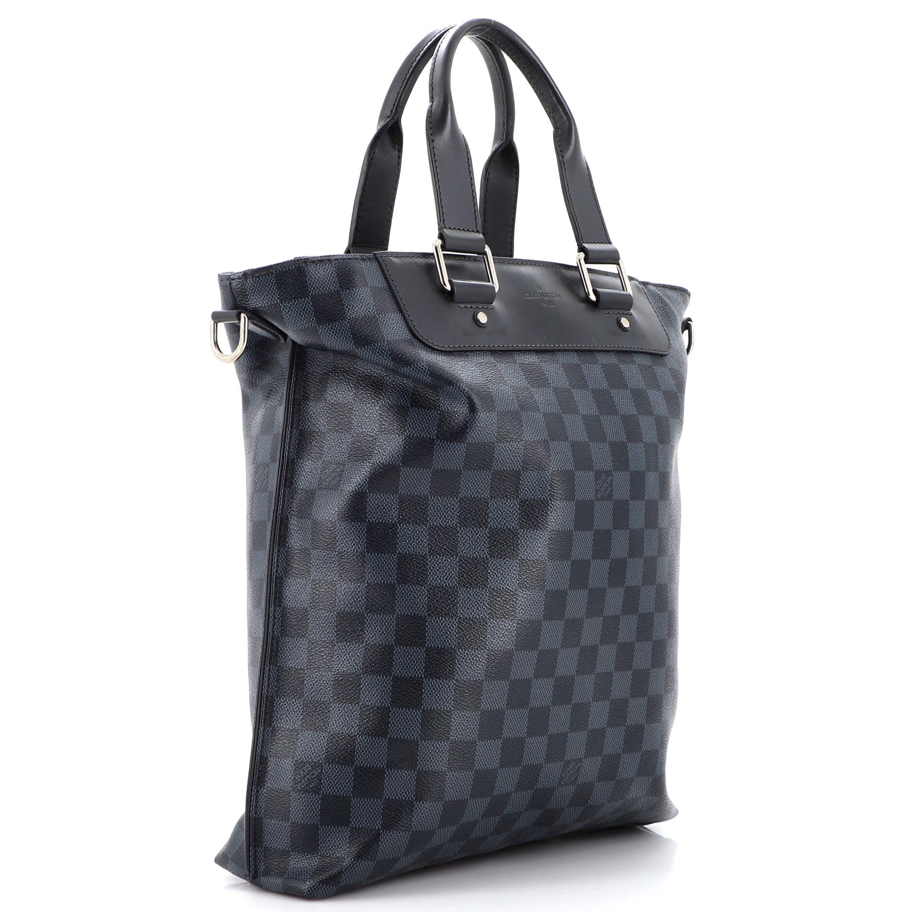 Louis Vuitton Blue, Pattern Print Damier Cobalt Cabas Sac Jour