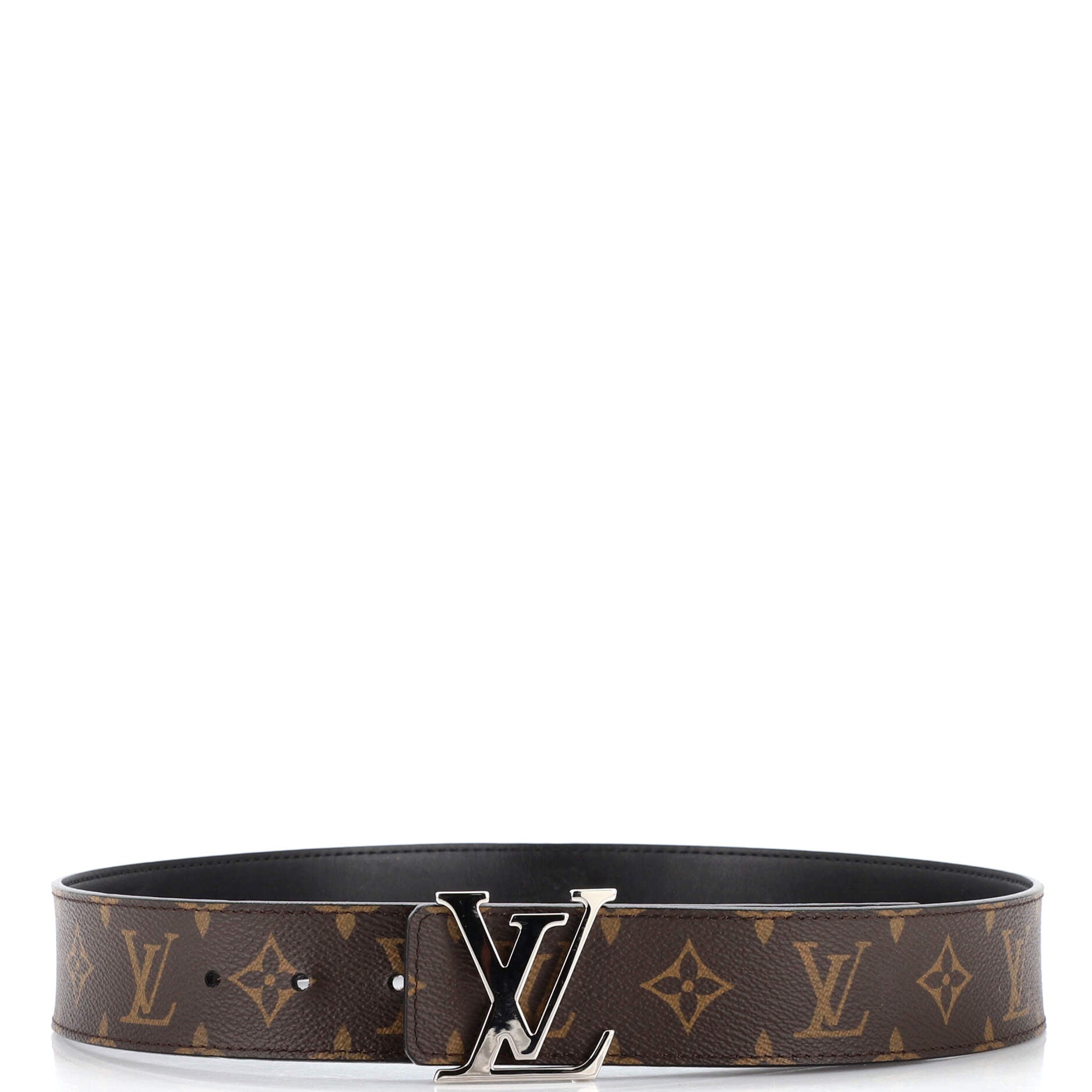 Louis Vuitton 2010s Pre-owned engraved-logo Buckle Belt