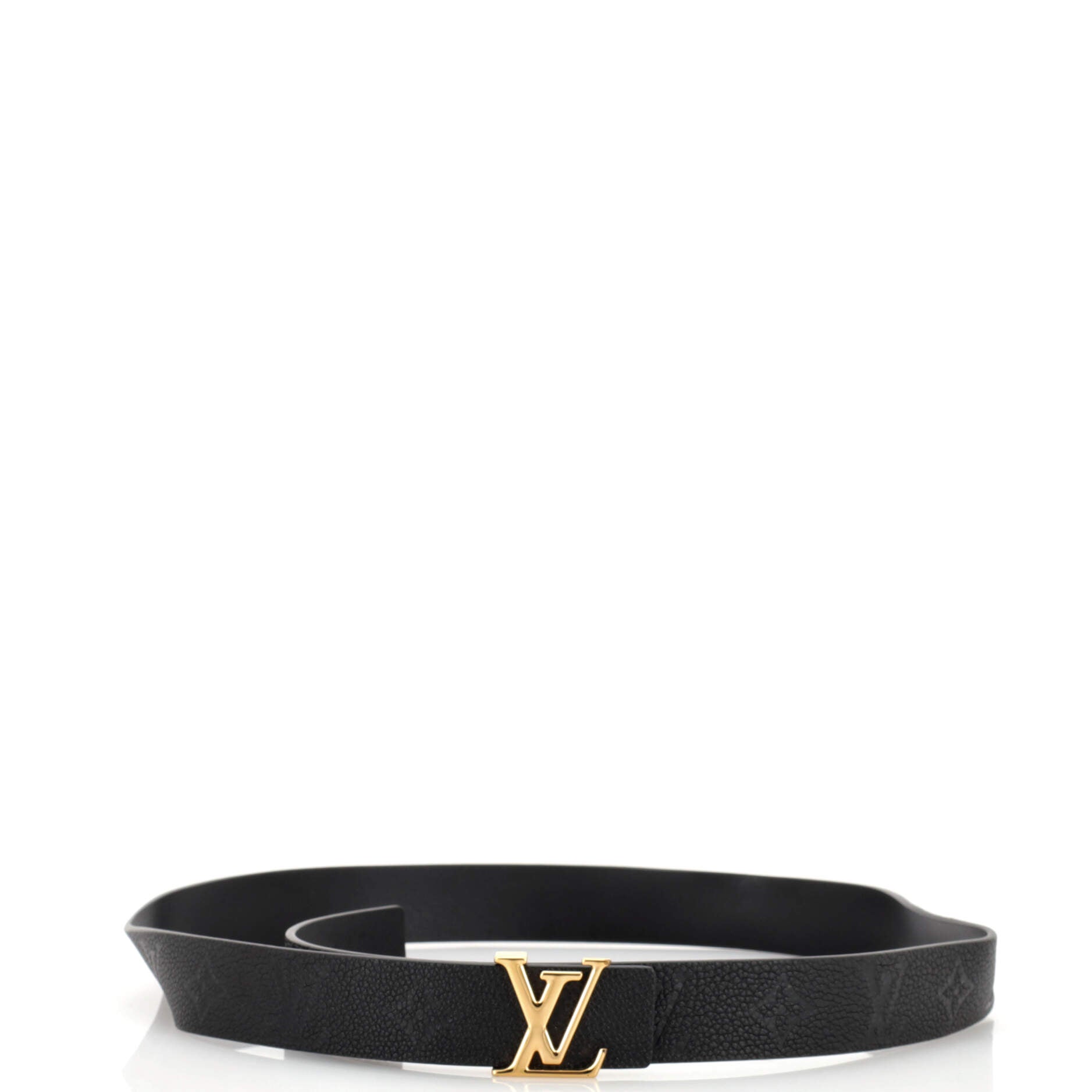 Louis Vuitton Ceinture LV Circle Buckle Monogram Eclipse Reversible Belt  Black