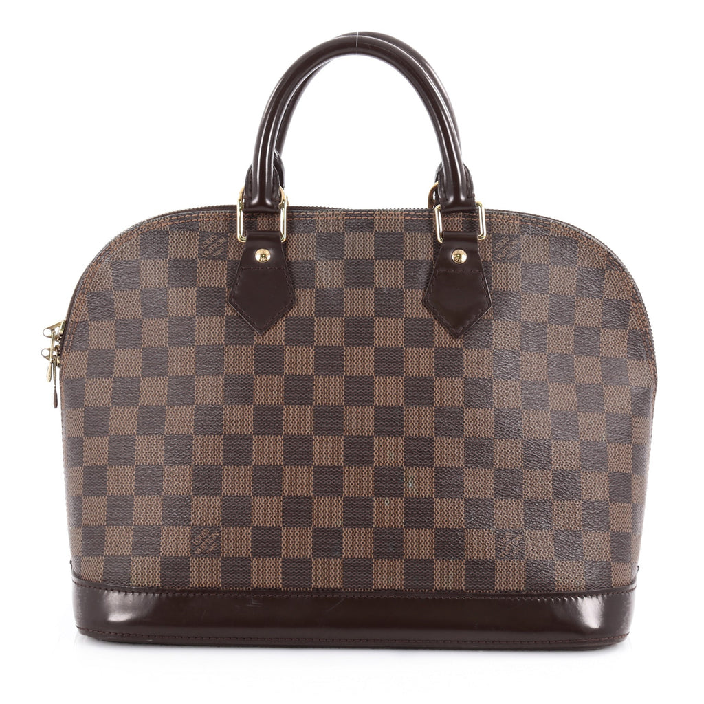 Buy Louis Vuitton Vintage Alma Handbag Damier PM Brown 2107303 – Trendlee