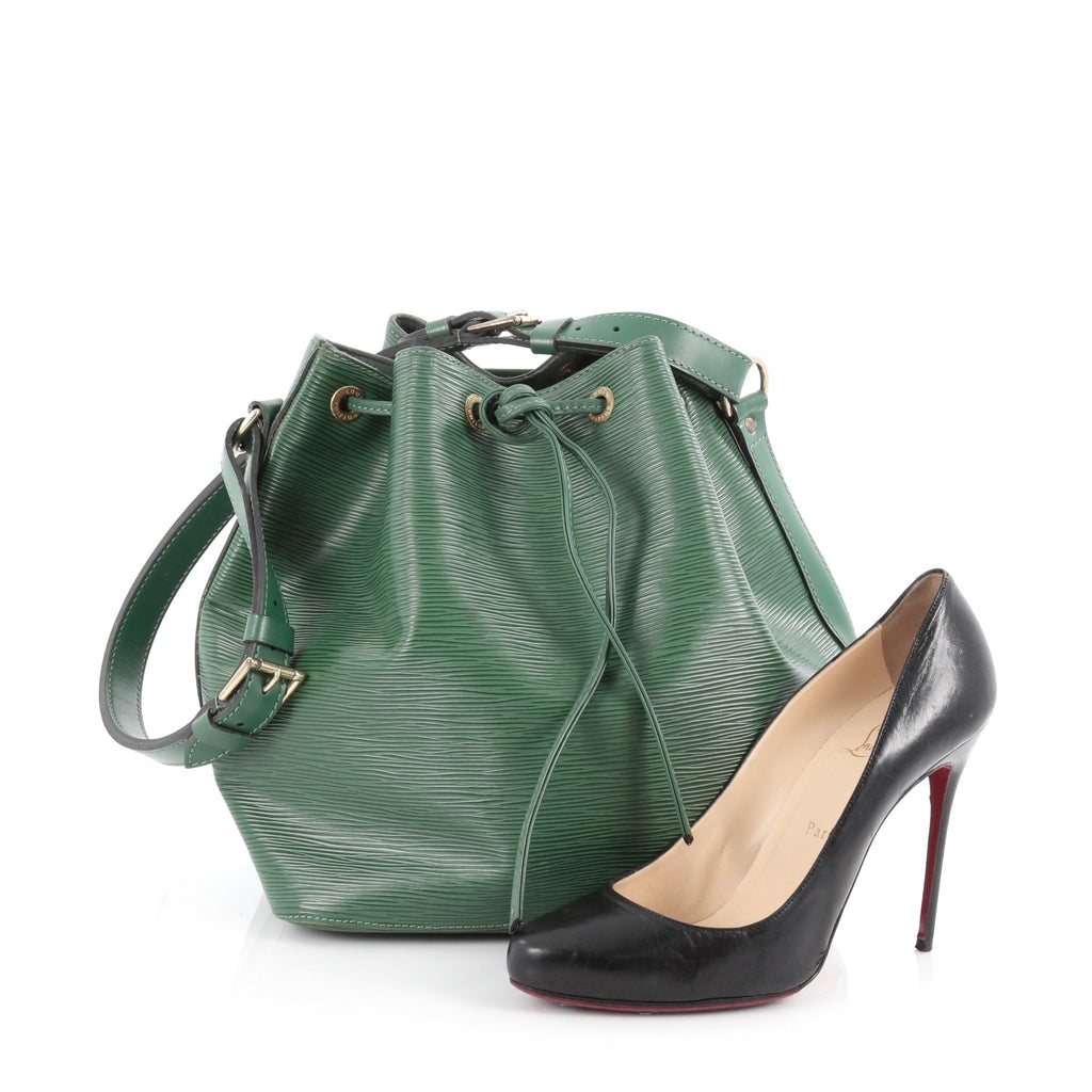 Buy Louis Vuitton Petit Noe Handbag Epi Leather Green 2110702 – Rebag