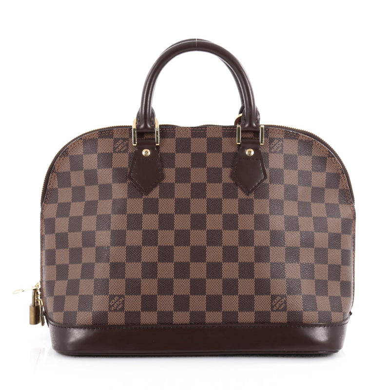 Buy Louis Vuitton Vintage Alma Handbag Damier PM Brown 2111703 – Rebag