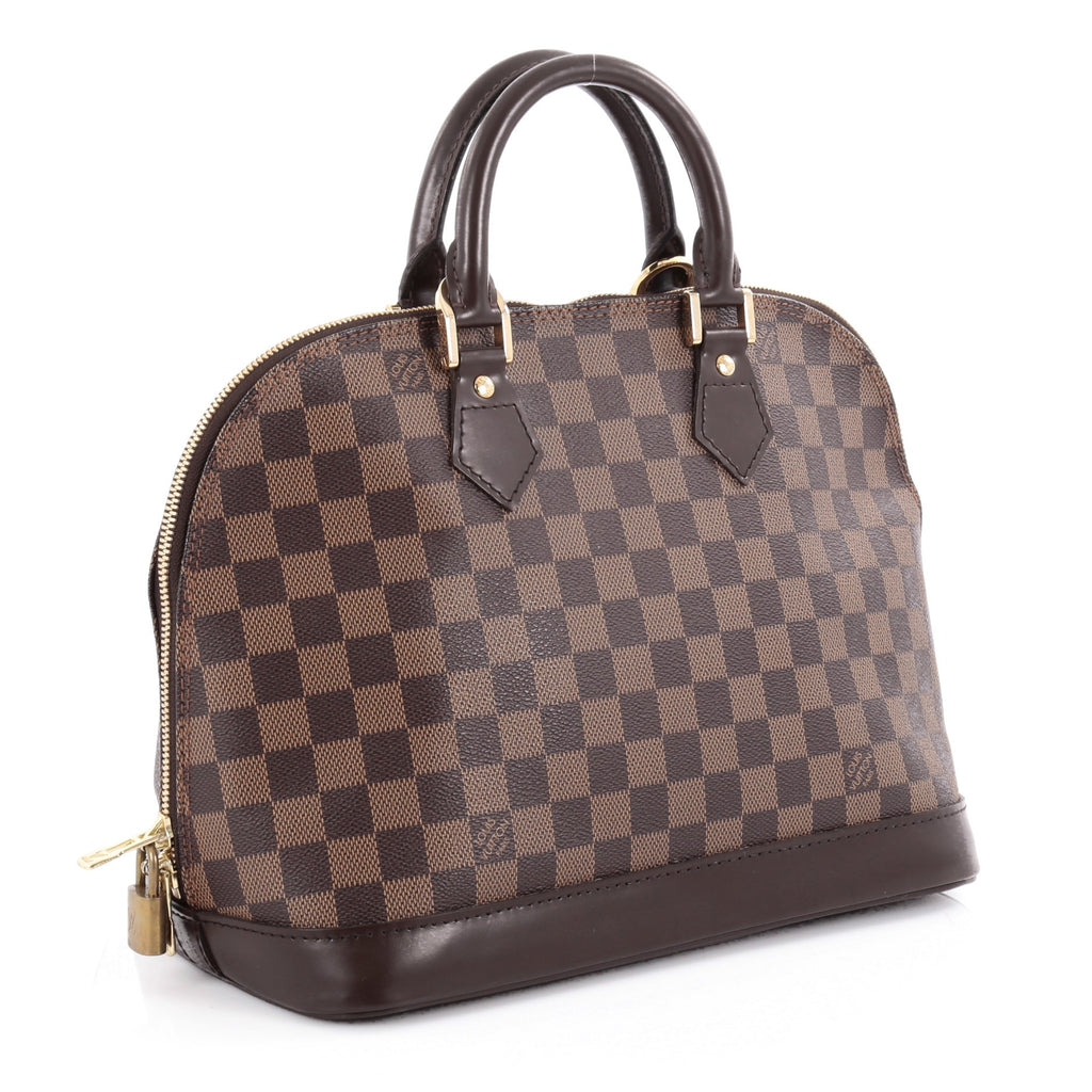 Buy Louis Vuitton Vintage Alma Handbag Damier PM Brown 2111703 – Trendlee