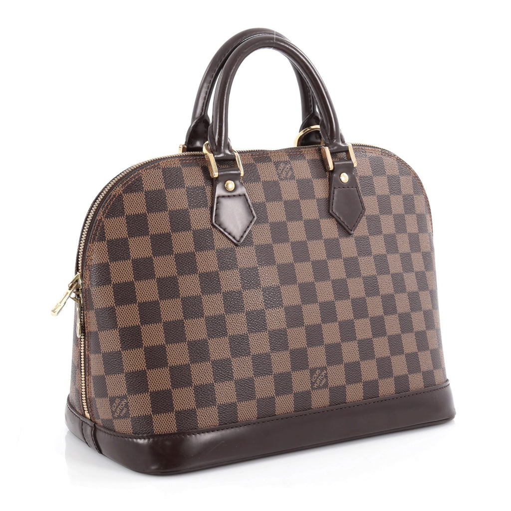 Buy Louis Vuitton Vintage Alma Handbag Damier PM Brown 2112602 – Trendlee