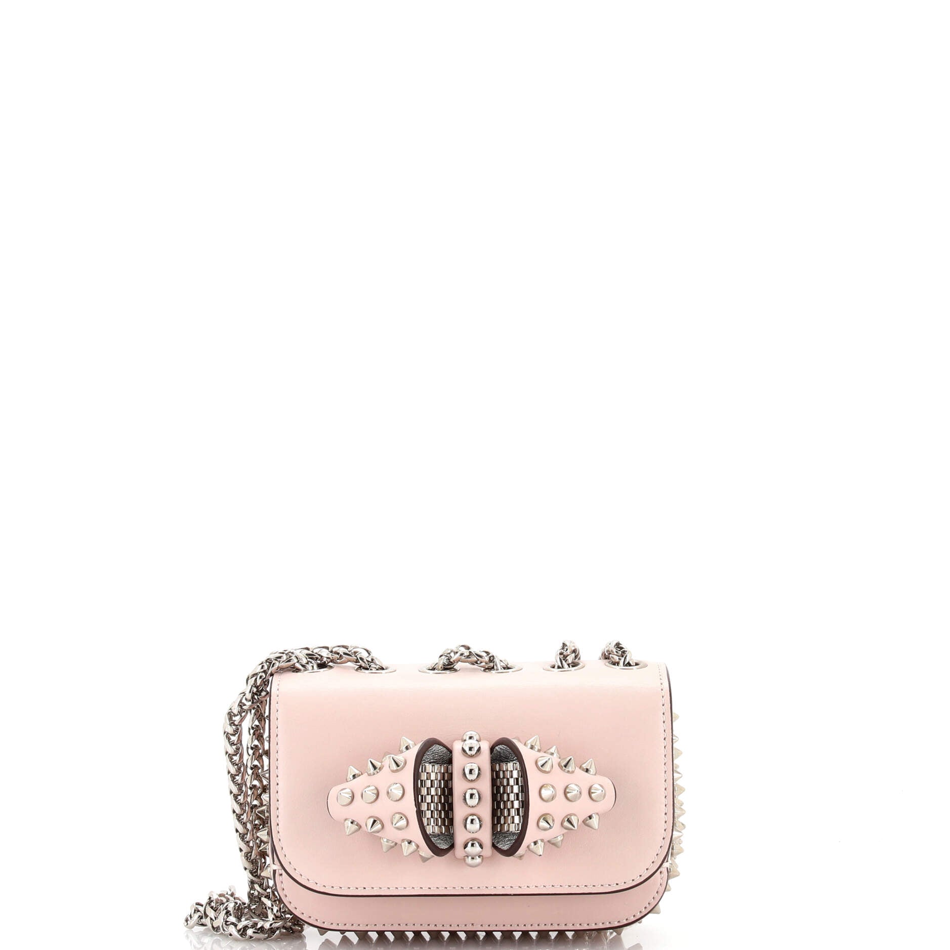 Sweet Charity Crossbody Bag Perforated Studded Leather Small